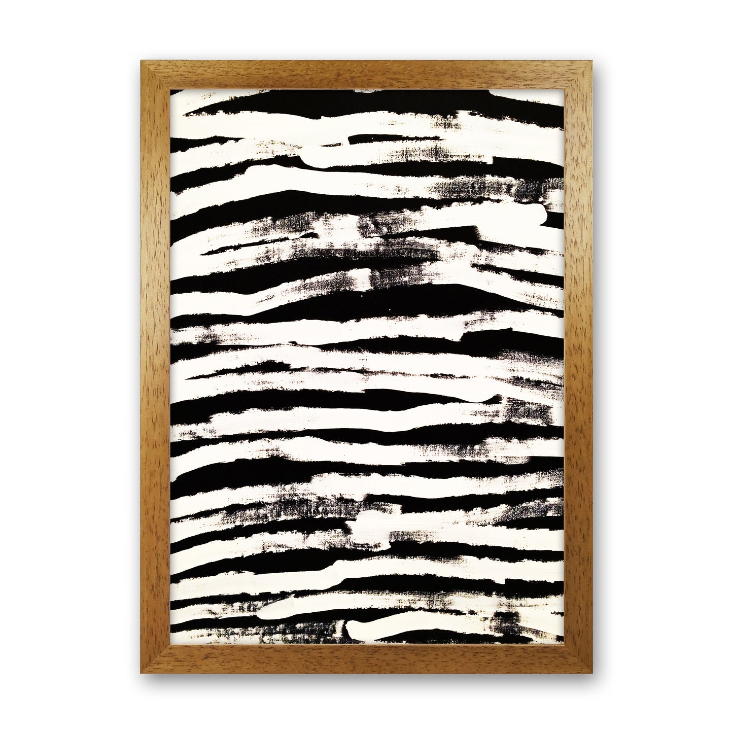 Strokes Abstract Art Print by Kookiepixel Oak Grain