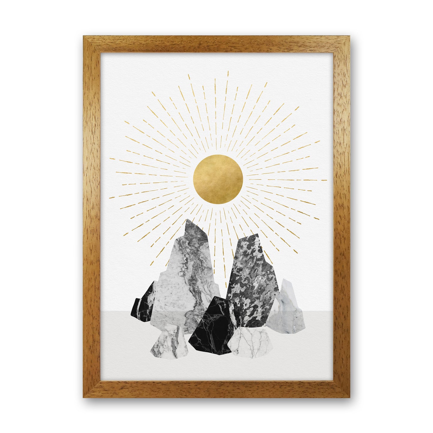 Rock Formation No 1 Art Print by Kookiepixel Oak Grain