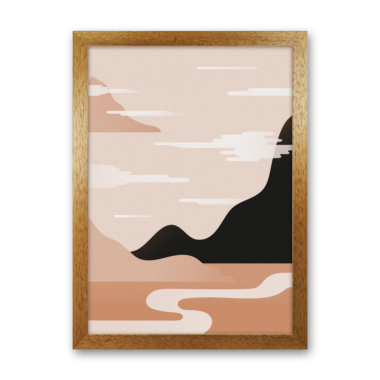 Morning Sunrise No 2 Art Print by Kookiepixel Oak Grain