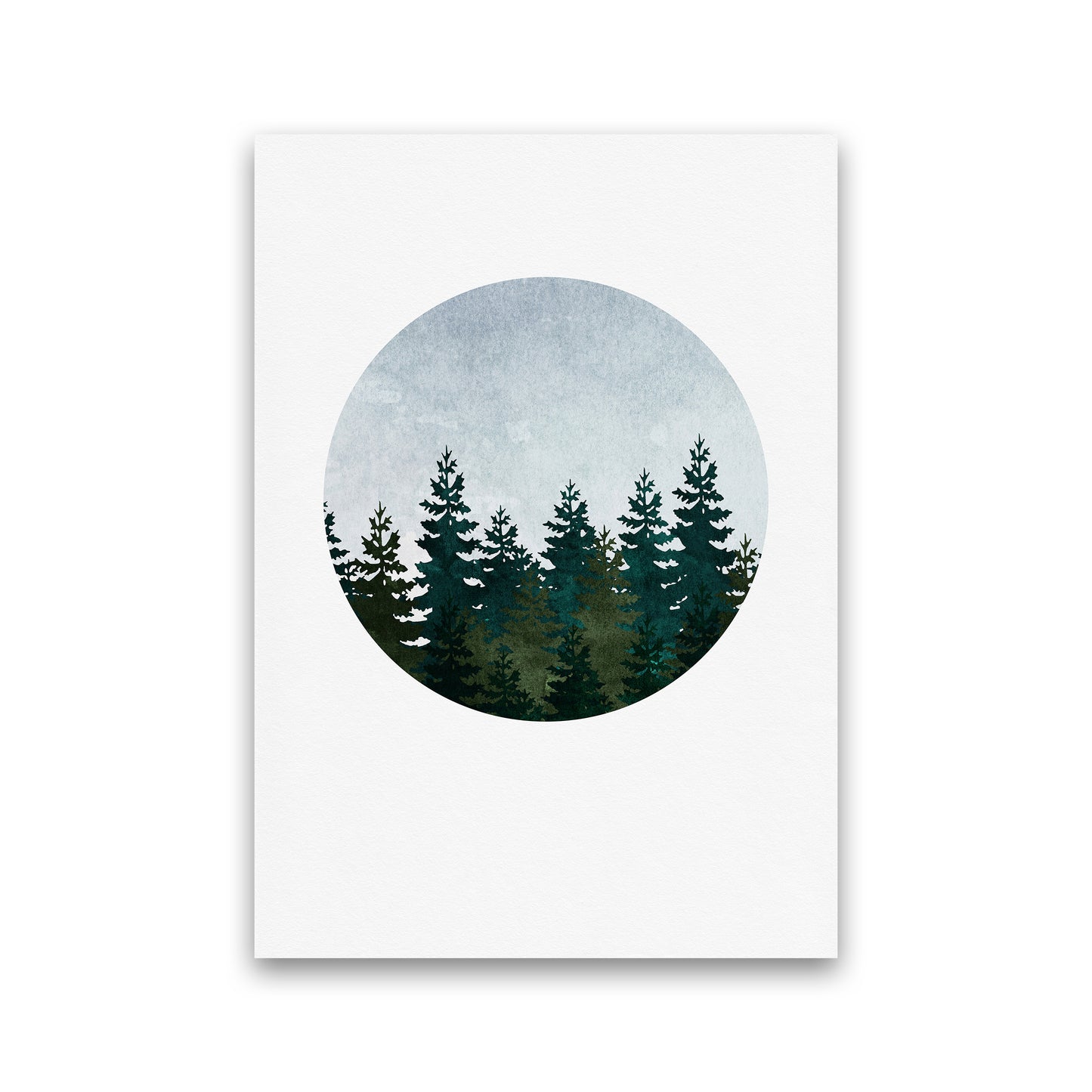 Evergreen Forest Art Print by Kookiepixel Print Only