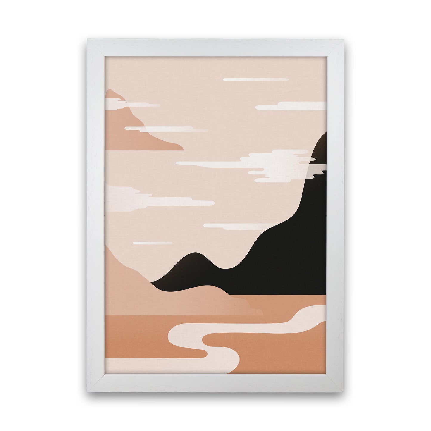 Morning Sunrise No 2 Art Print by Kookiepixel White Grain
