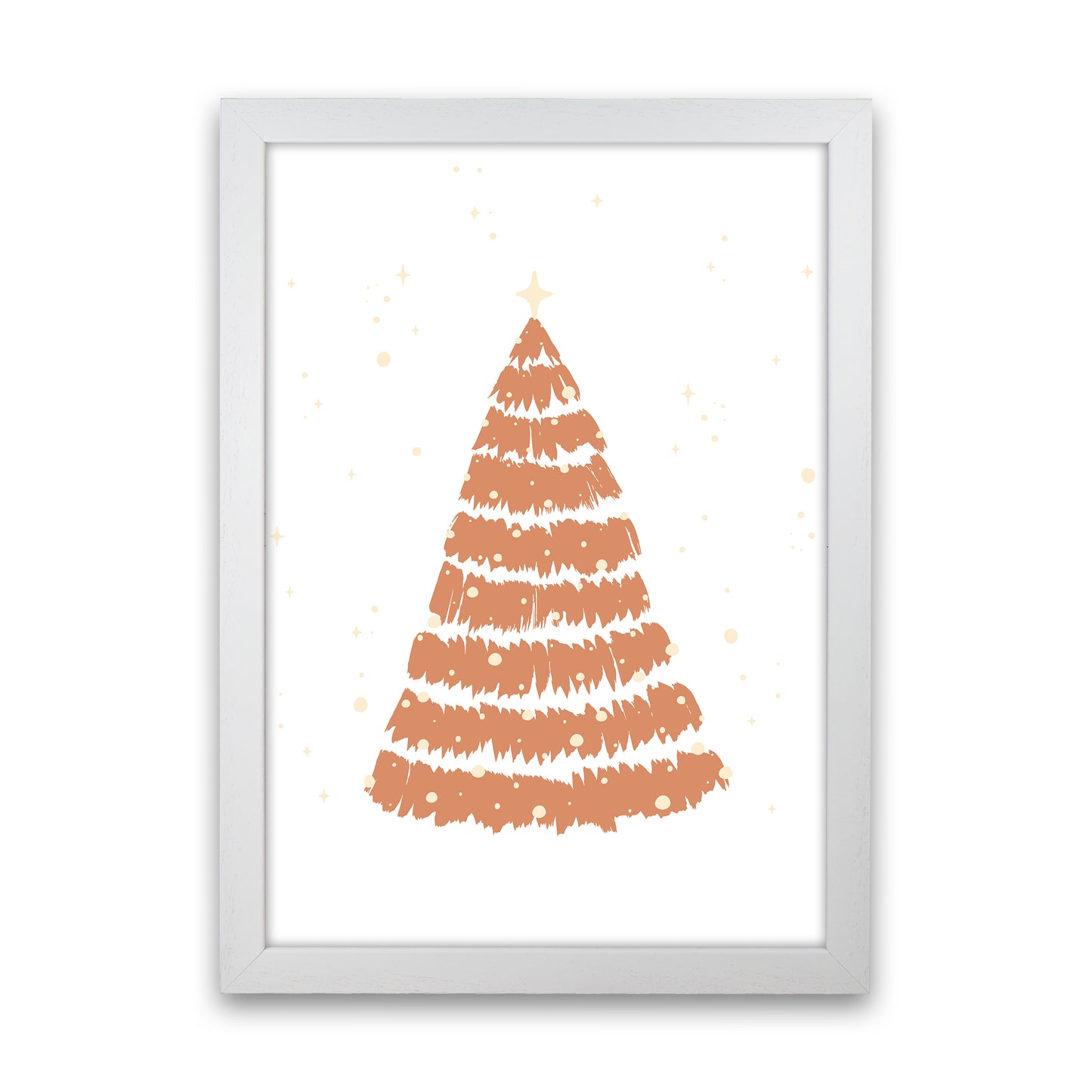 Winter wonderland Christmas Art Print by Kookiepixel White Grain