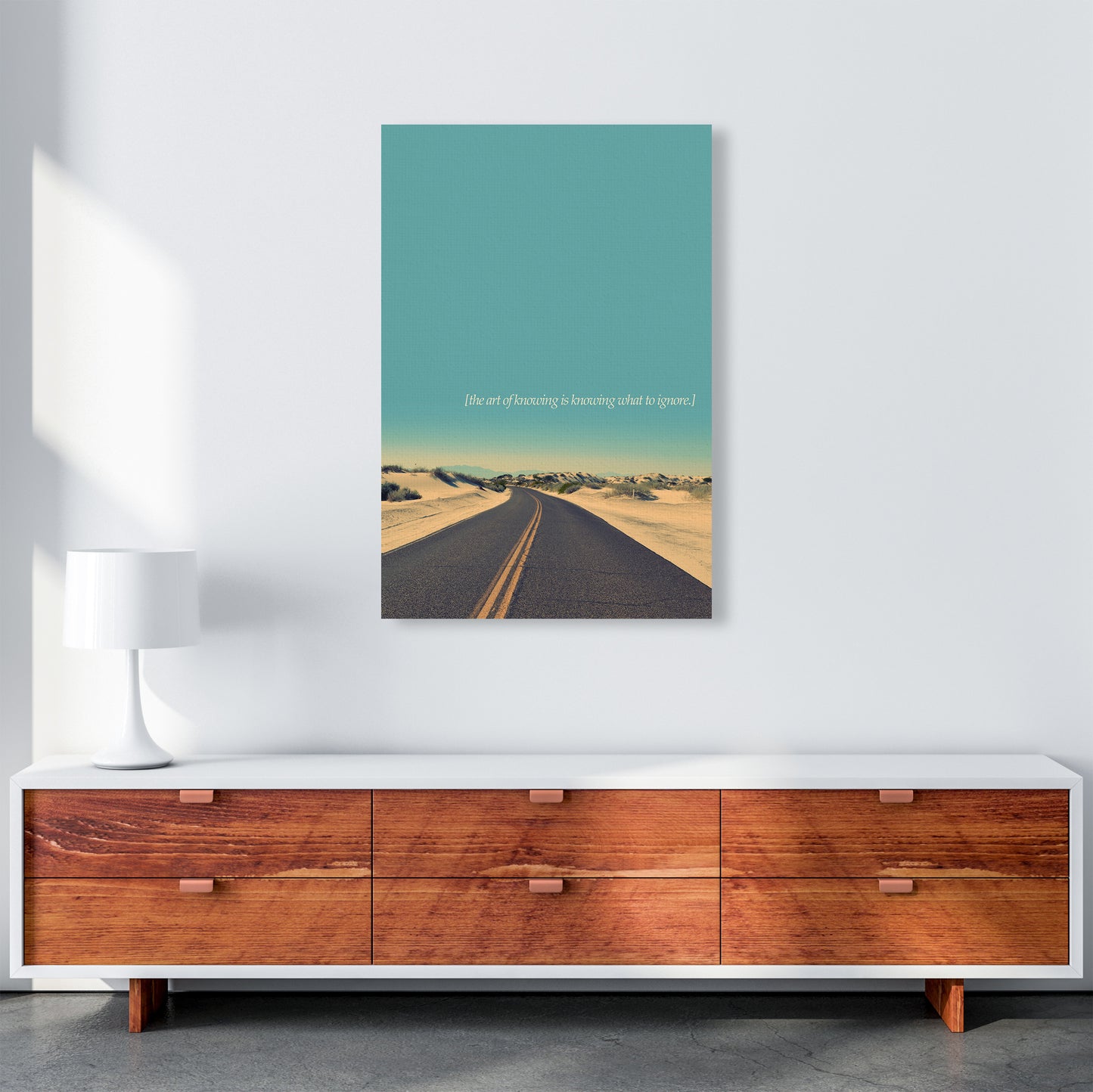 The Art Of Knowing Landscape Contemporary Art Print by Kubistika A1 Canvas