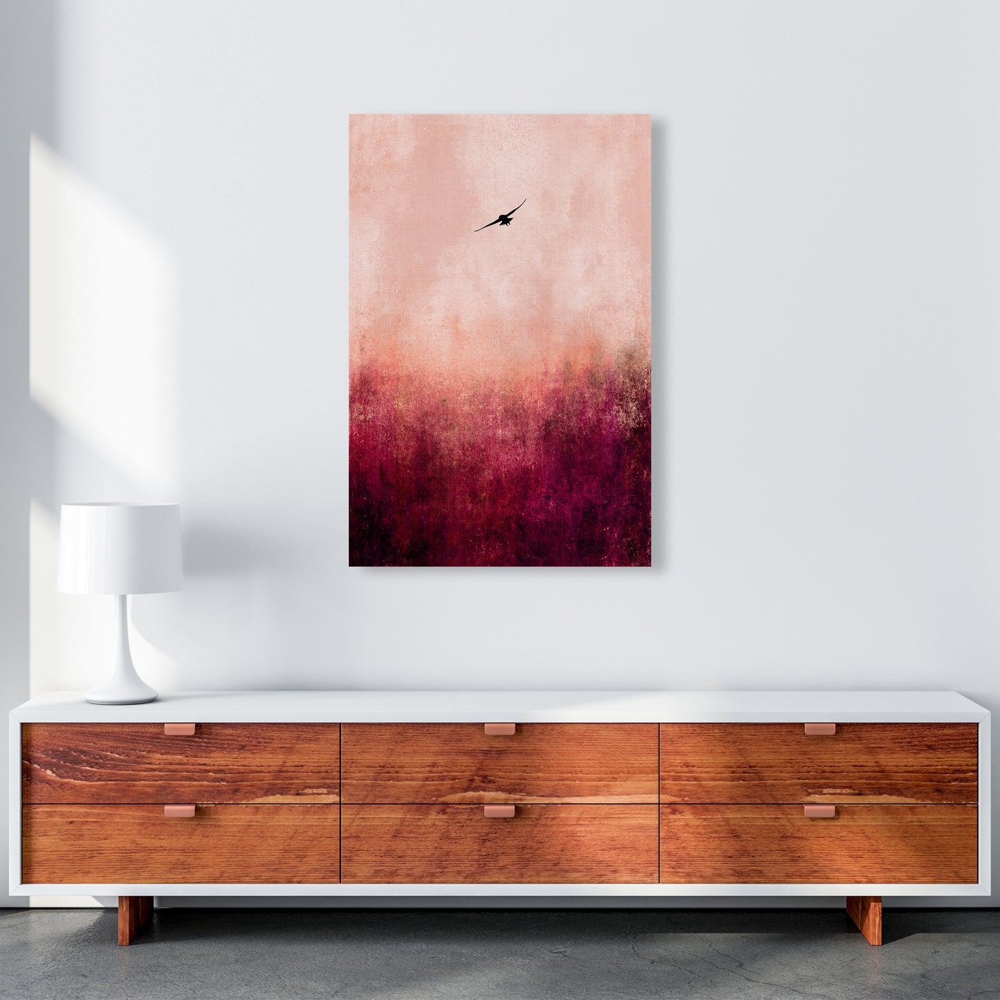 Rise Like A Phoenix Contemporary Art Print by Kubistika A1 Canvas