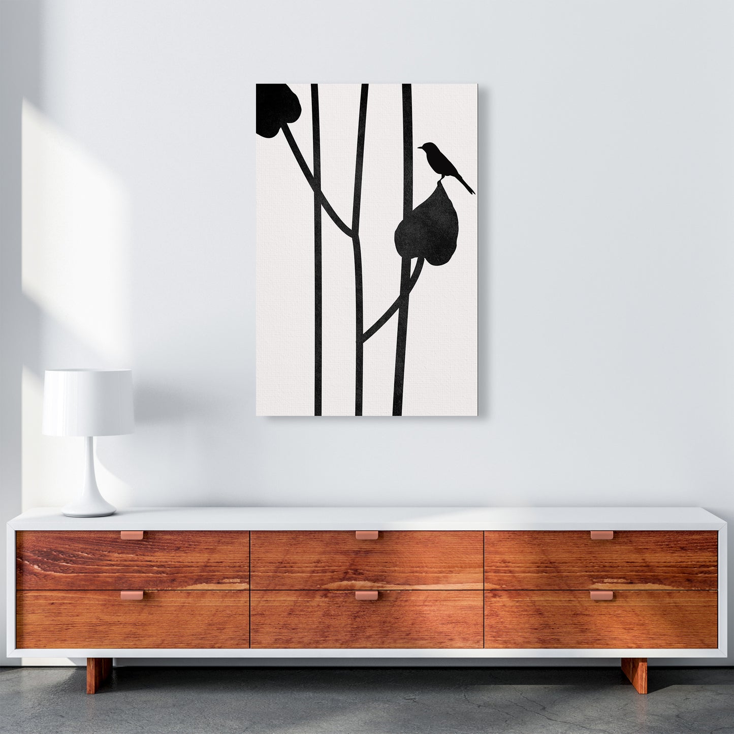 The Bird Contemporary Art Print by Kubistika A1 Canvas