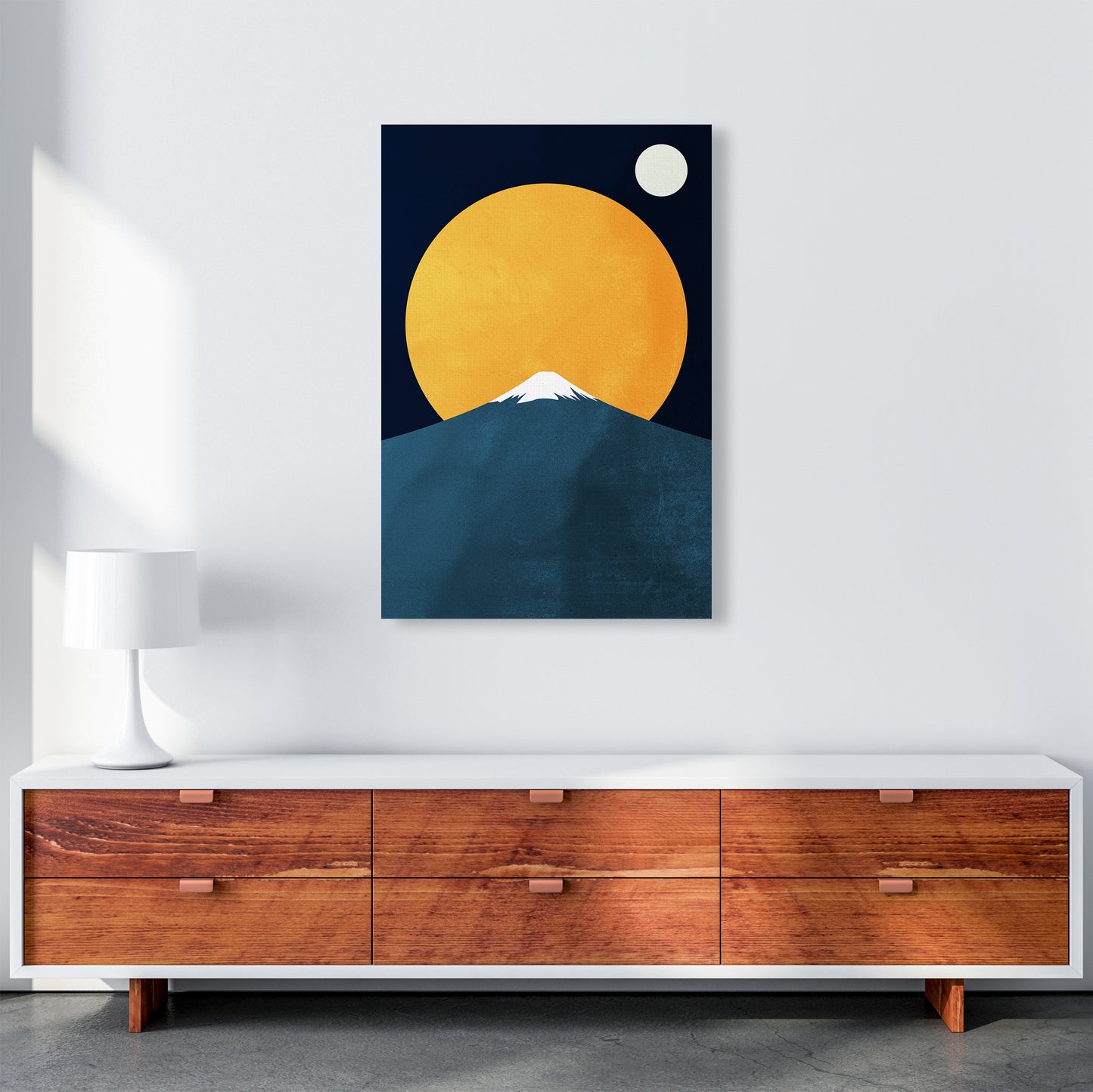 Himalaya Contemporary Art Print by Kubistika A1 Canvas