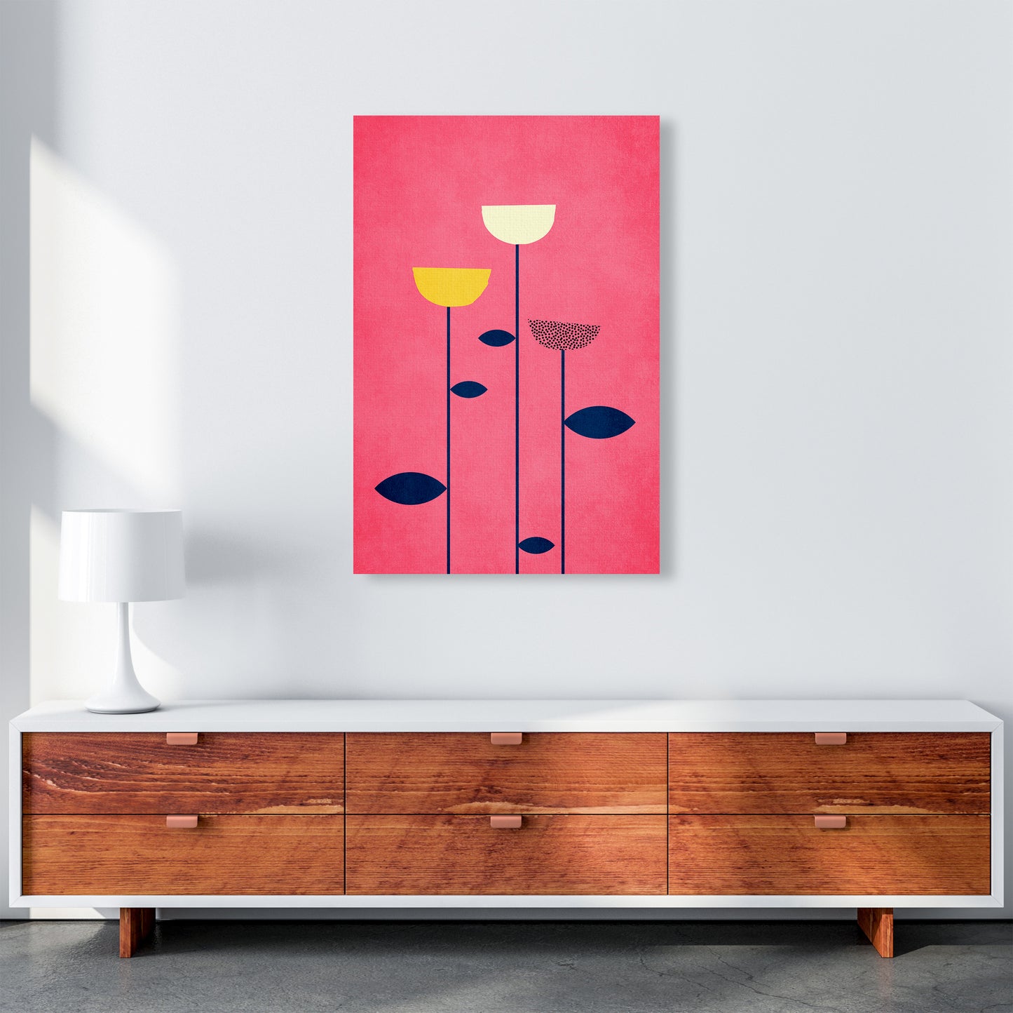 We Are Family - 3 Colourful Modern Art Print by Kubistika A1 Canvas