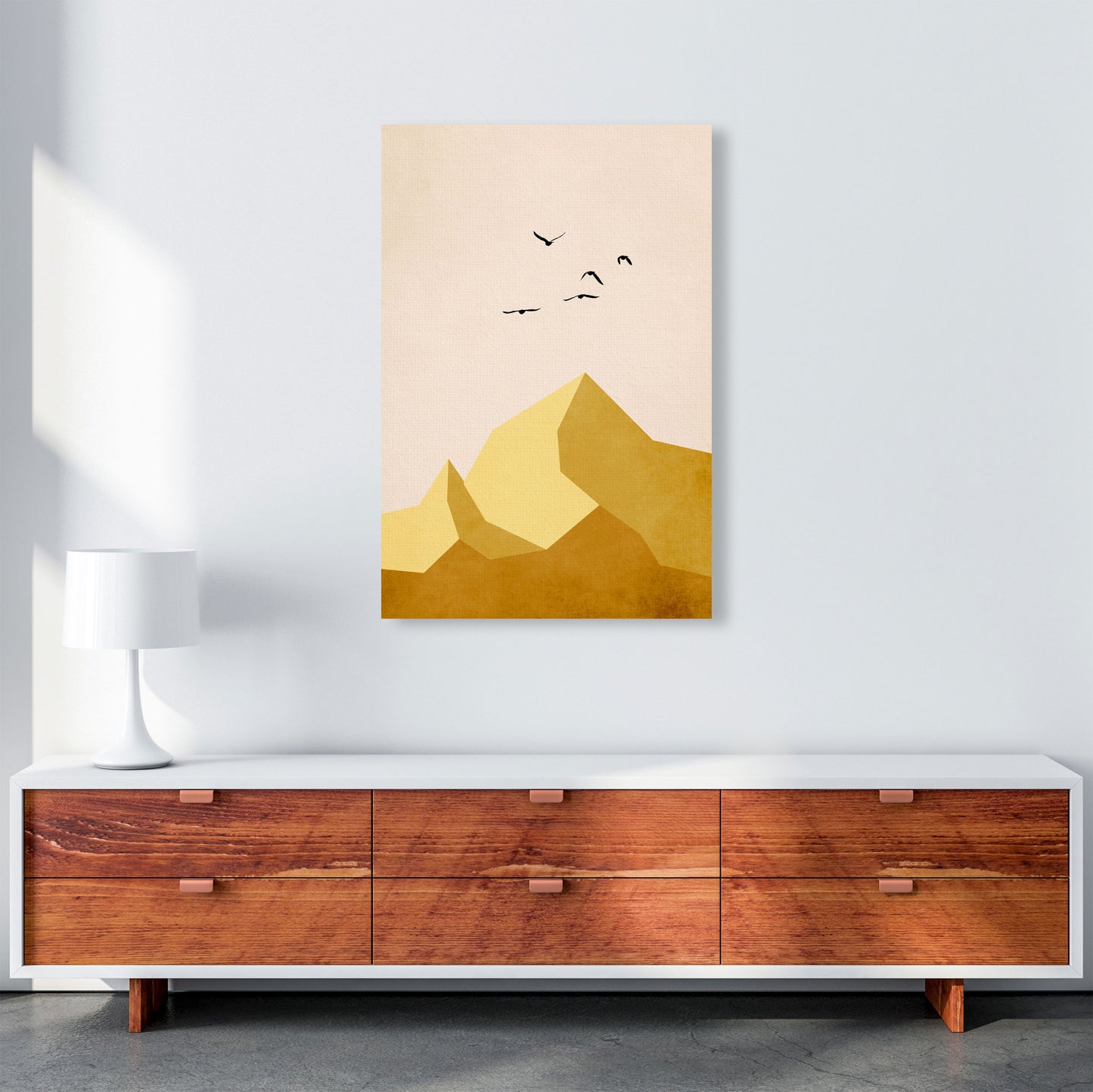 Zugspitze DREI Art Print by Kubistika A1 Canvas