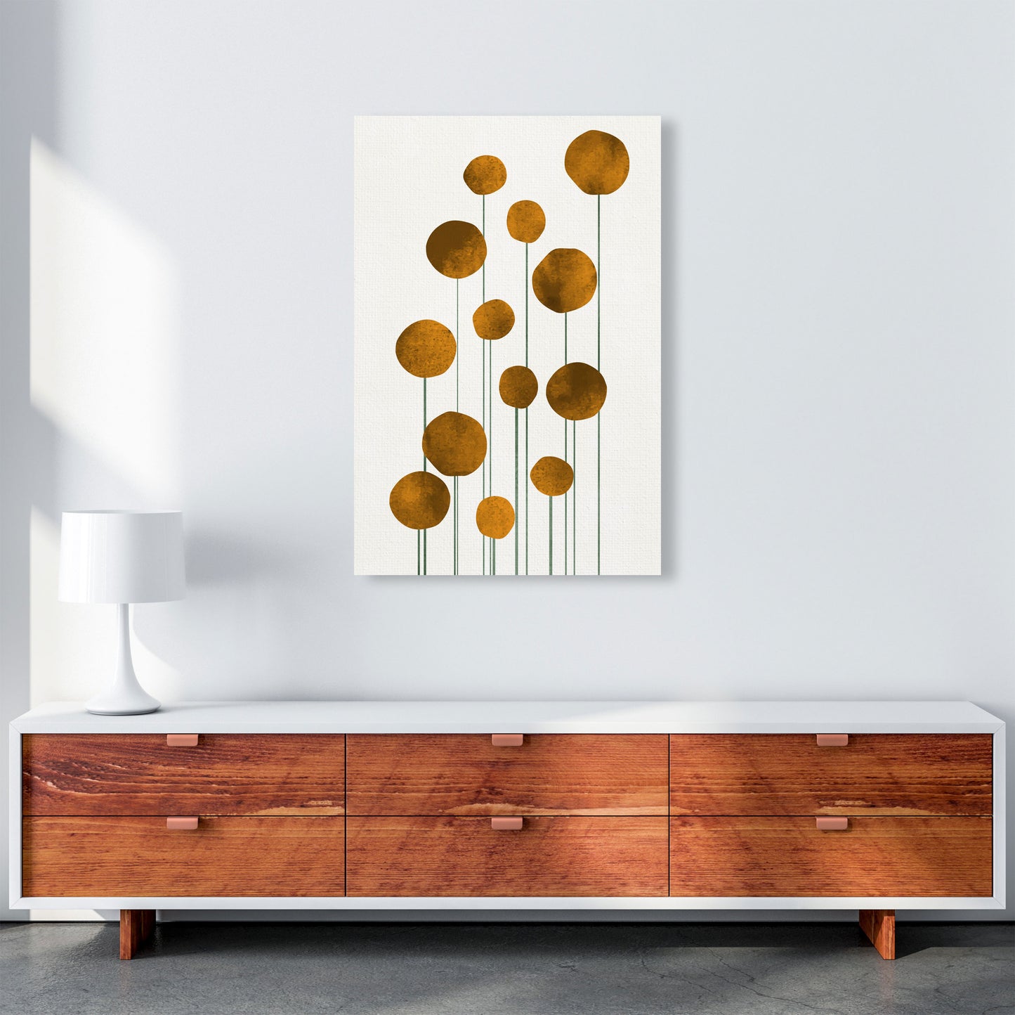 Waterflowers No.3 Art Print by Kubistika A1 Canvas