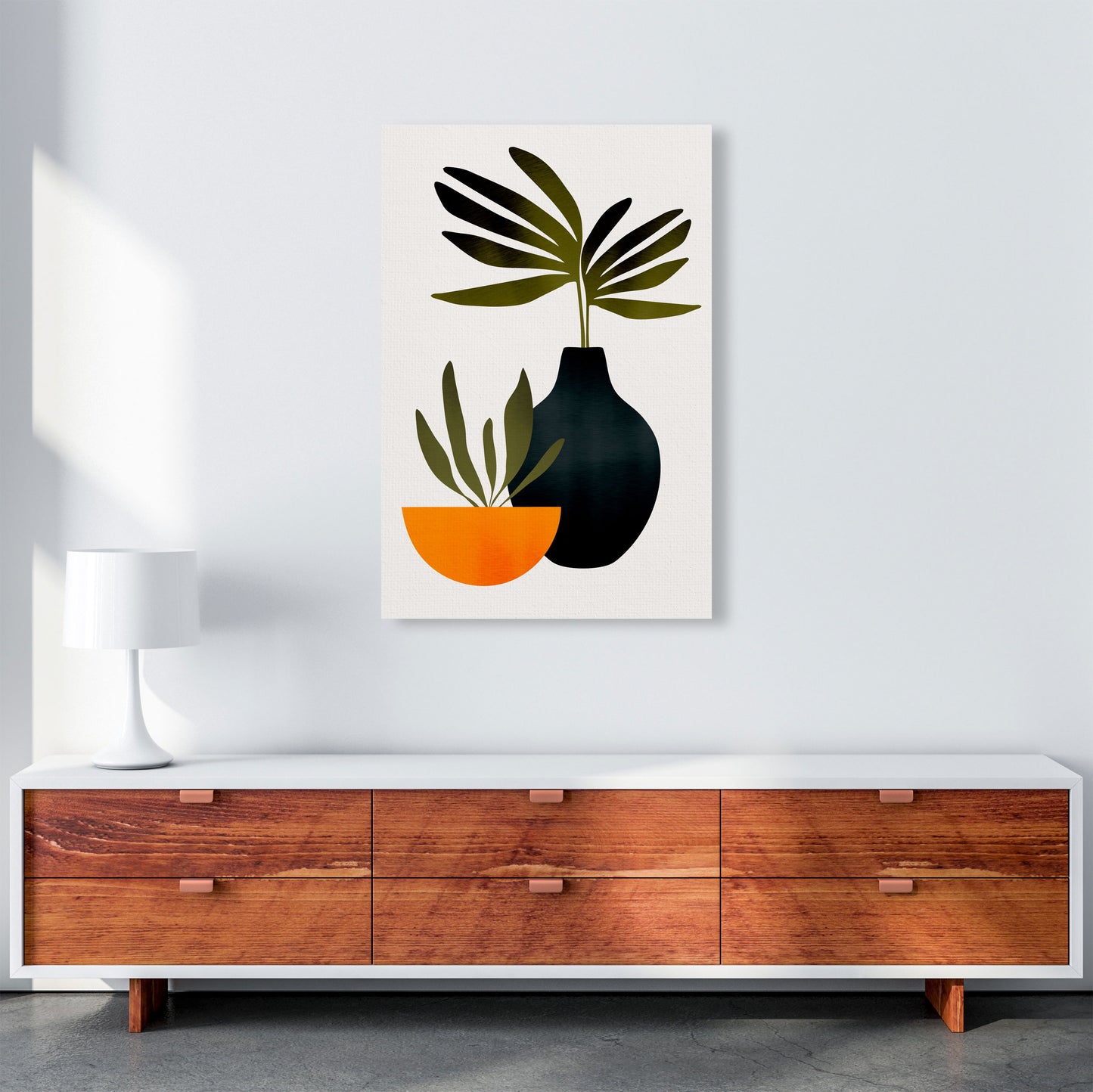 Scandinavian Stilllife 1 Art Print by Kubistika A1 Canvas