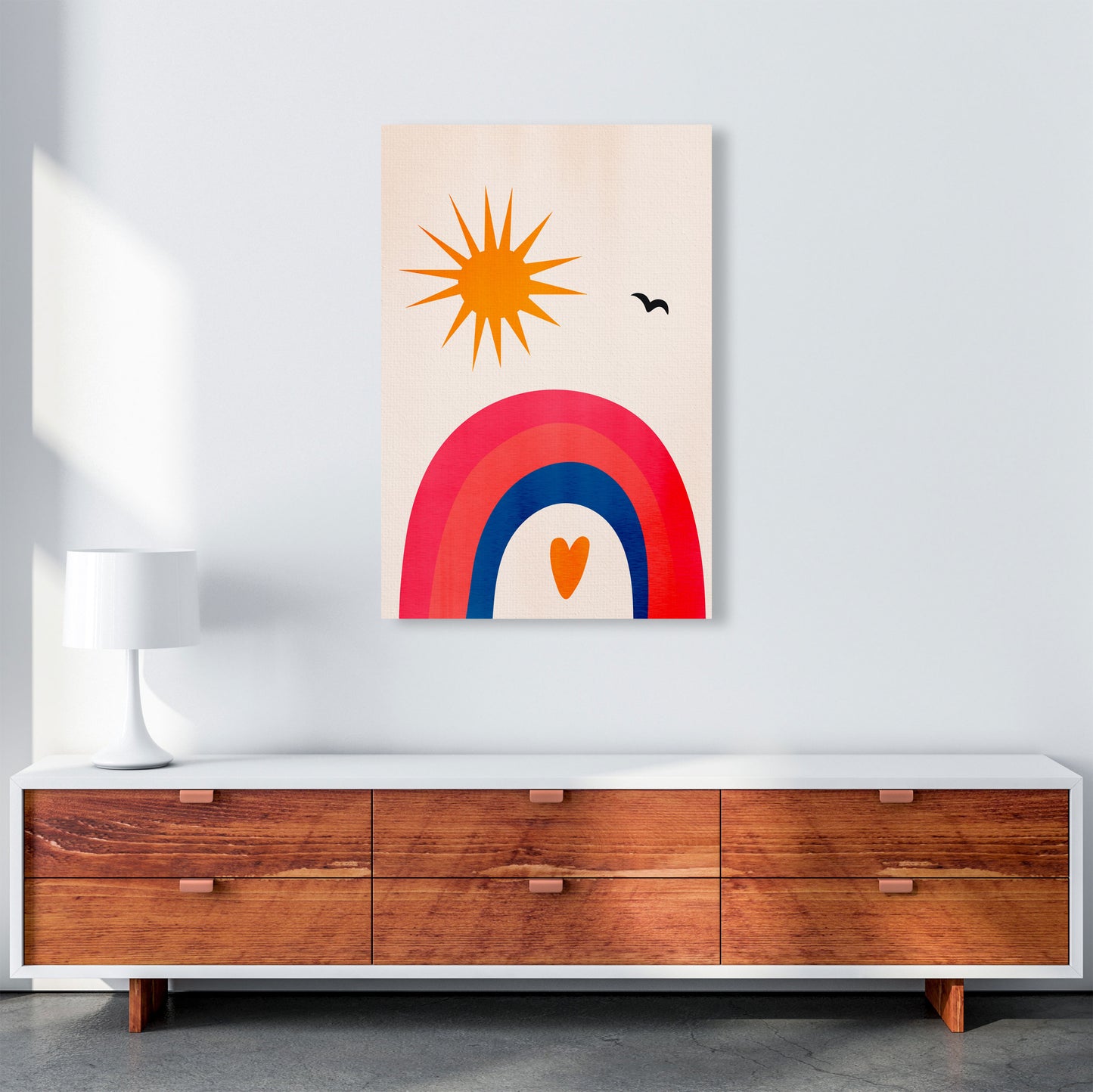 Happy Days! Art Print by Kubistika A1 Canvas
