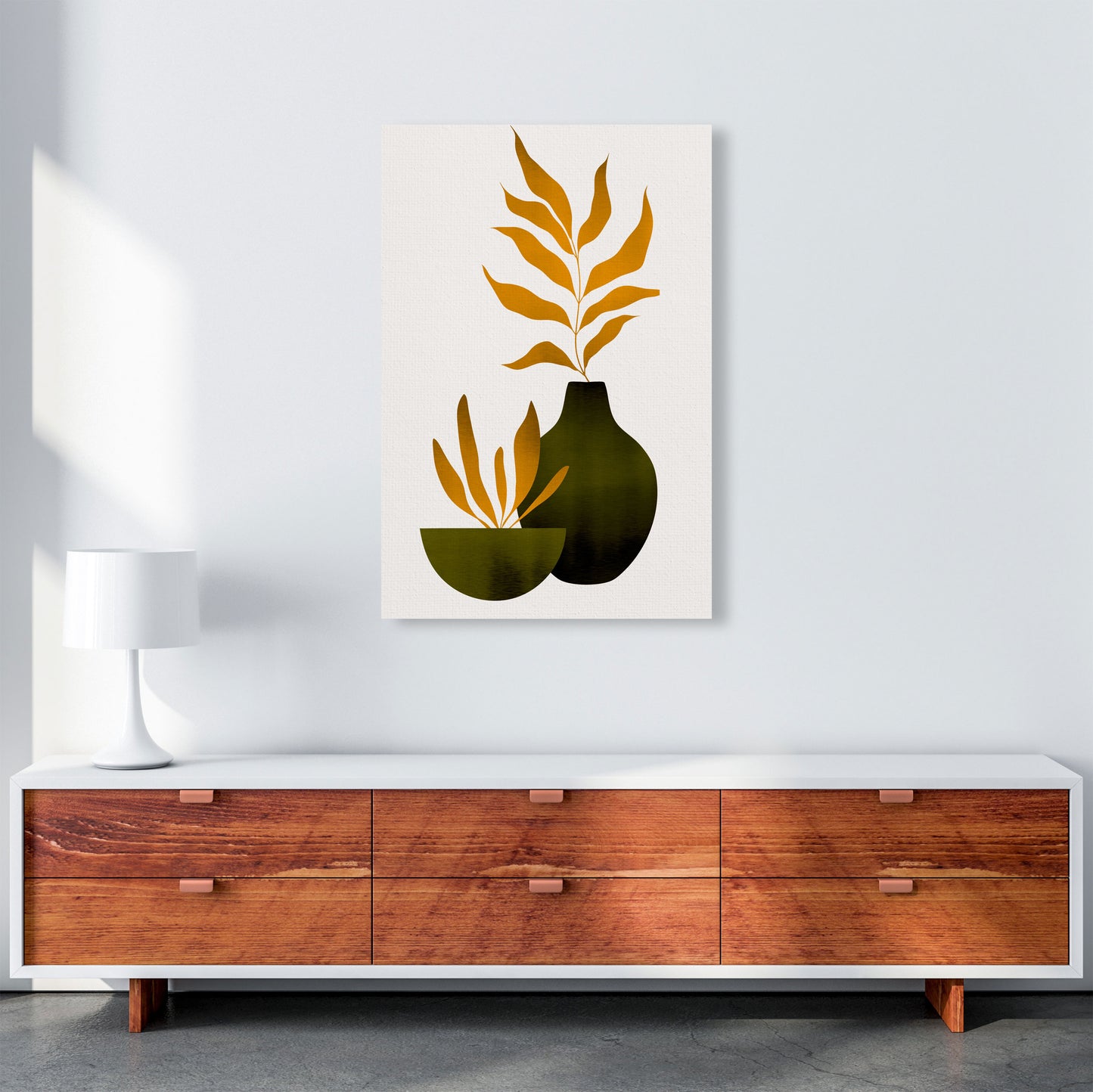 Autumn Flowers - 4 Art Print by Kubistika A1 Canvas