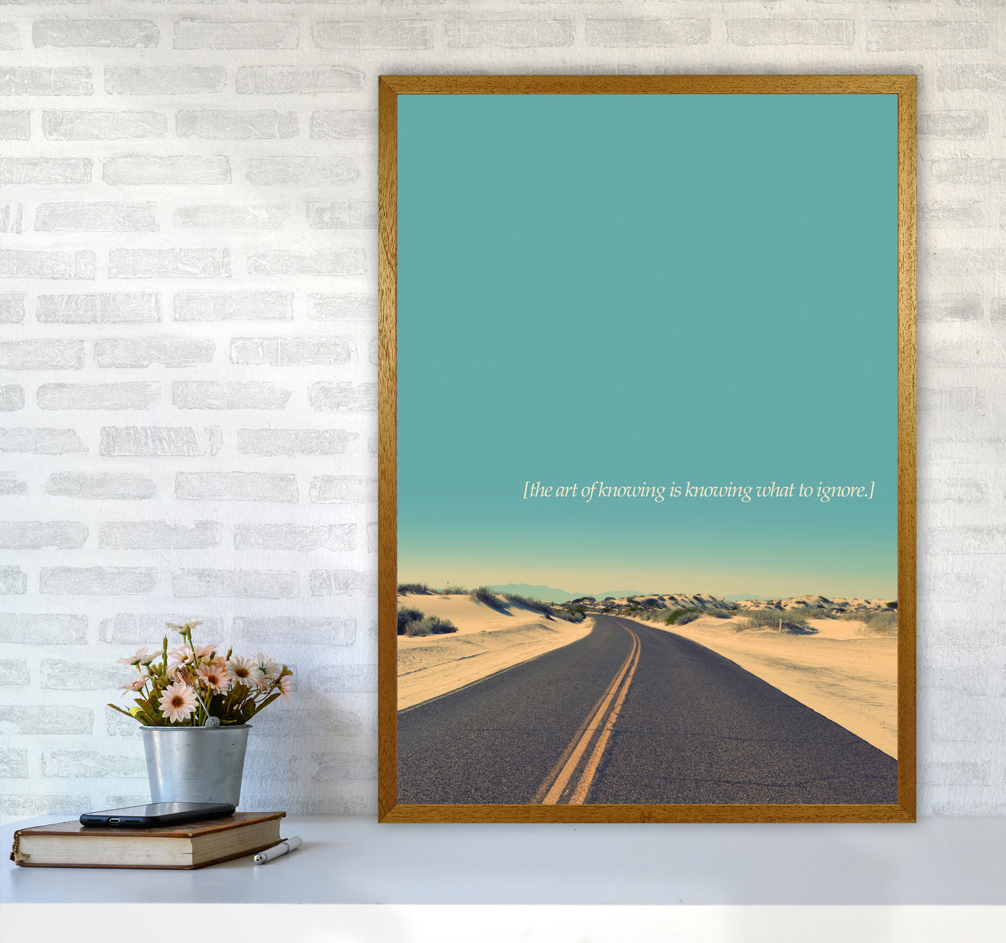 The Art Of Knowing Landscape Contemporary Art Print by Kubistika A1 Print Only