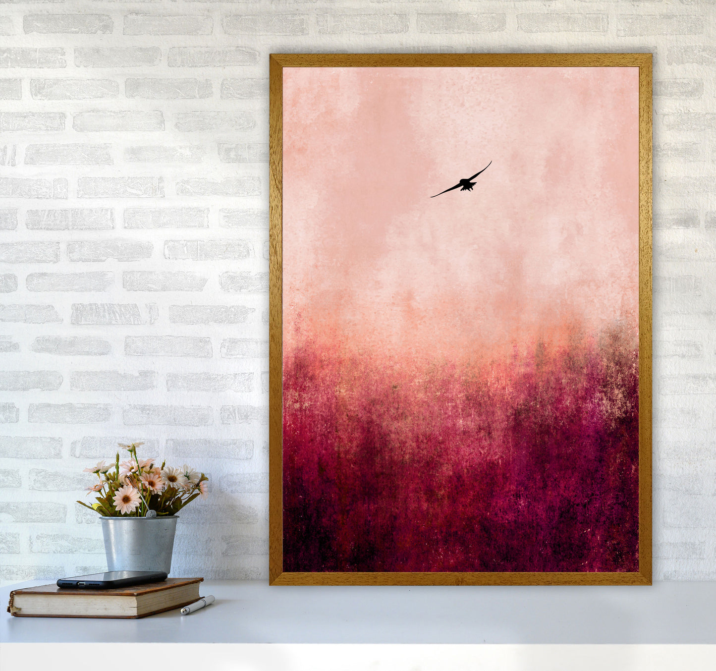 Rise Like A Phoenix Contemporary Art Print by Kubistika A1 Print Only