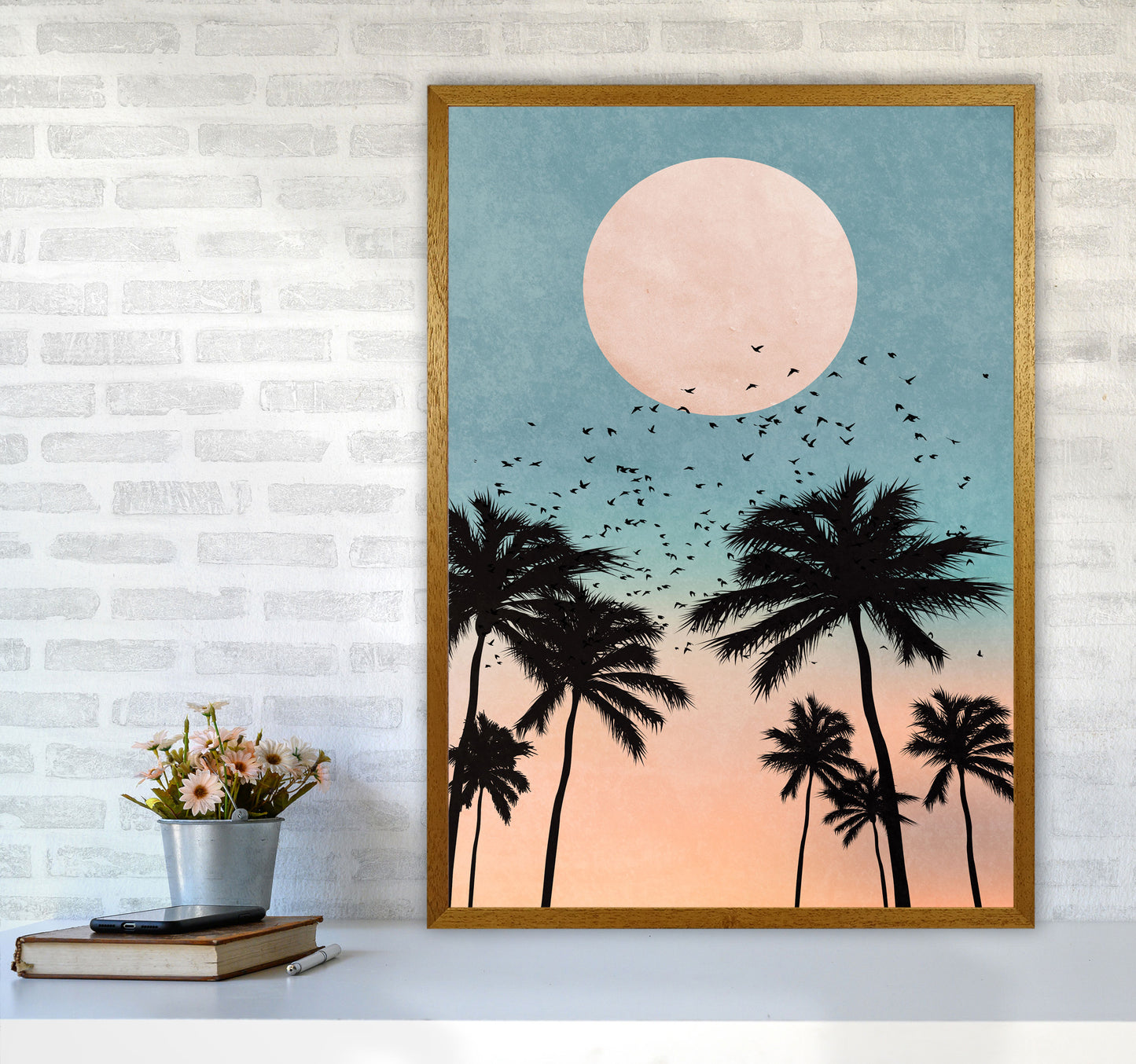 Sunrise Modern Art Print by Kubistika A1 Print Only