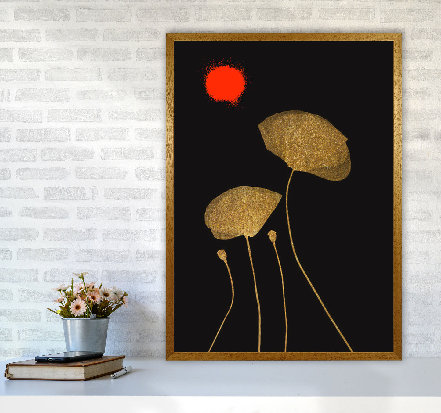 Moonshine Dancers Contemporary Art Print by Kubistika A1 Print Only