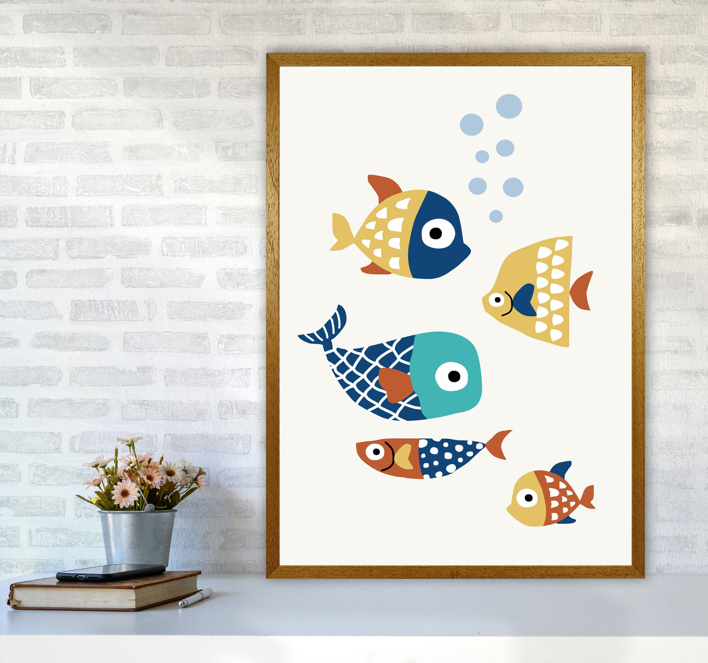 Little Friends Childrens Nursery Art Print by Kubistika A1 Print Only