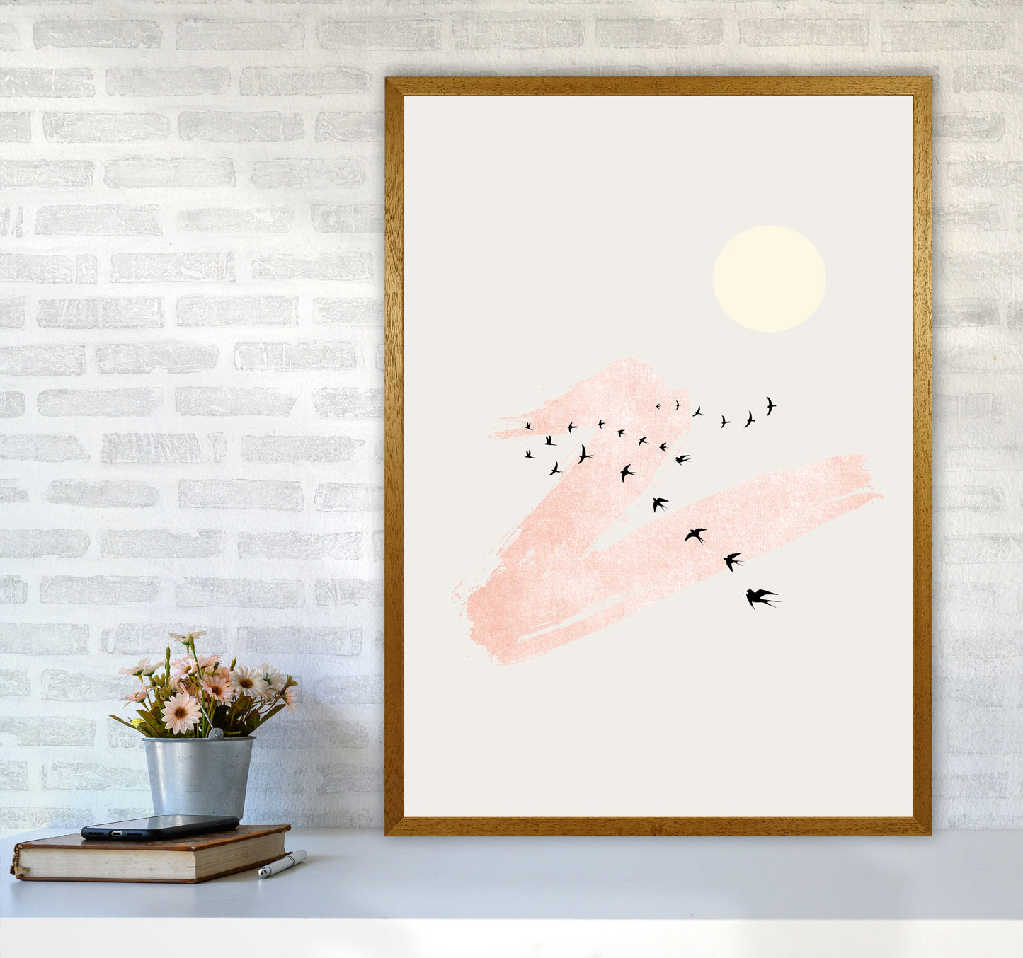 Sun and Heaven Art Print by Kubistika A1 Print Only