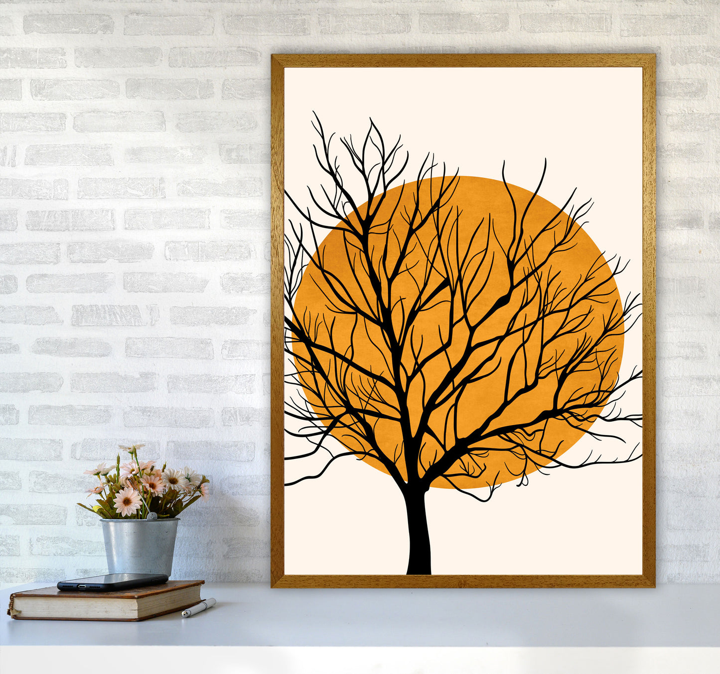 Hiding Sun Art Print by Kubistika A1 Print Only