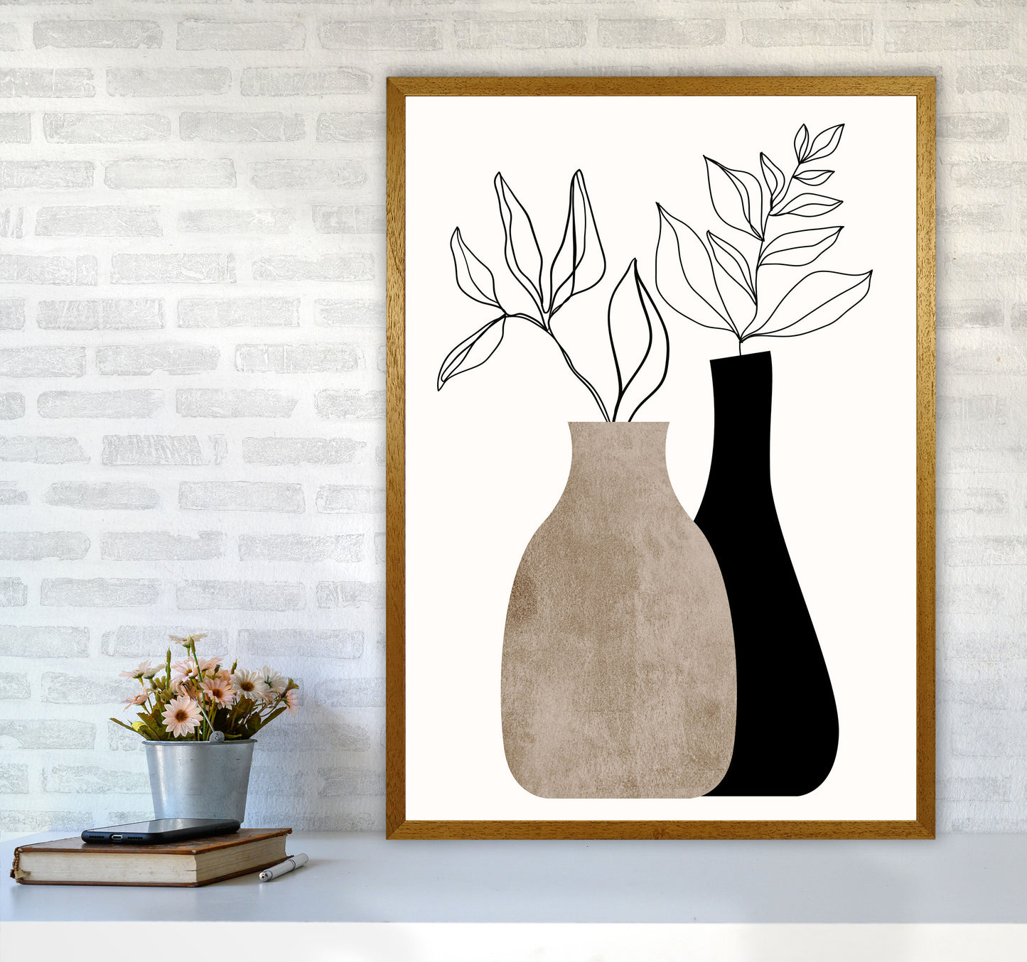 Gris En Gris Art Print by Kubistika A1 Print Only
