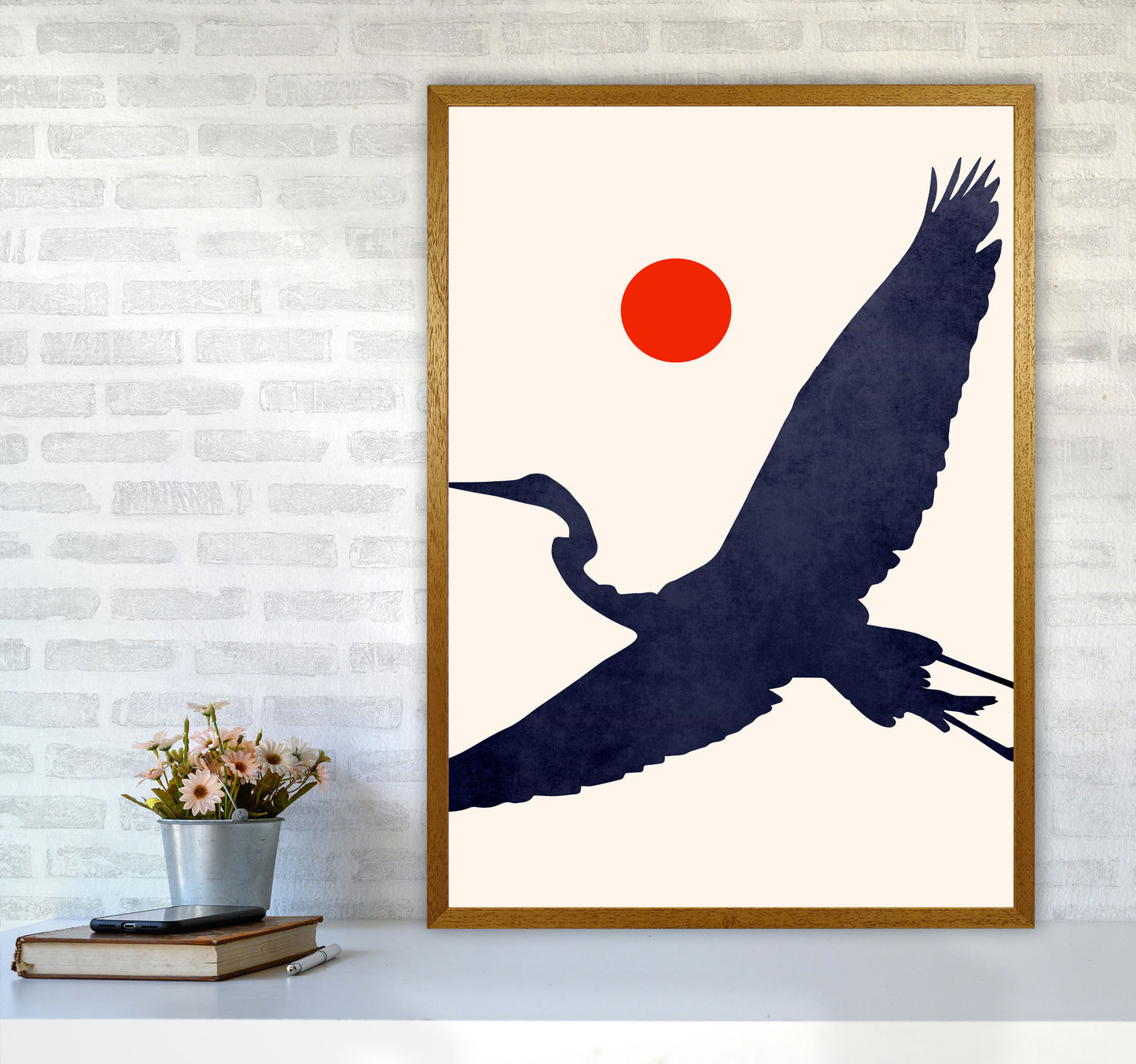Crane Art Print by Kubistika A1 Print Only