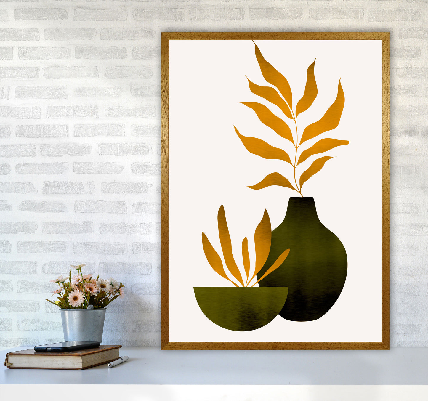 Autumn Flowers - 4 Art Print by Kubistika A1 Print Only