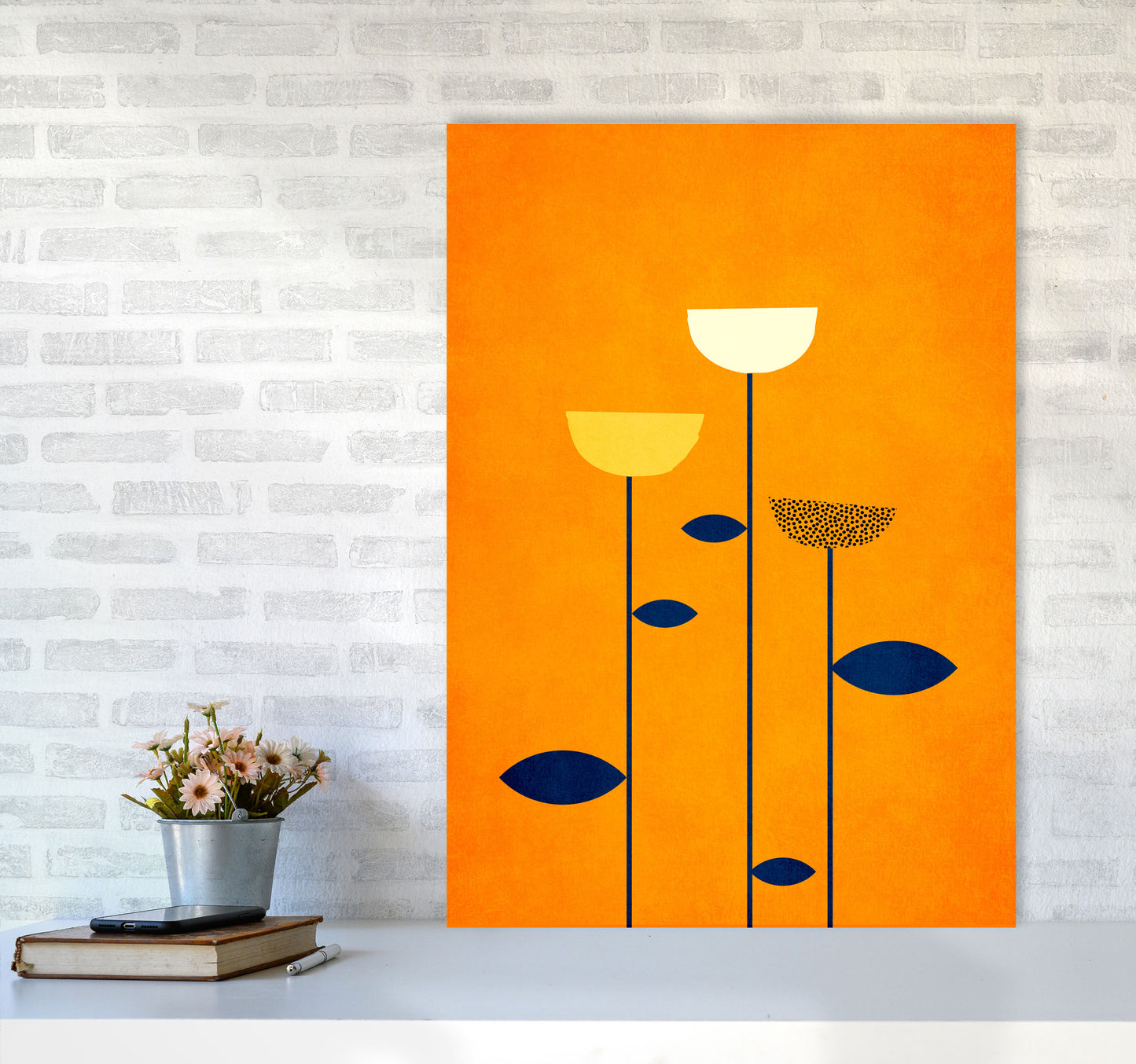 We are family Contemporary Art Print by Kubistika A1 Black Frame