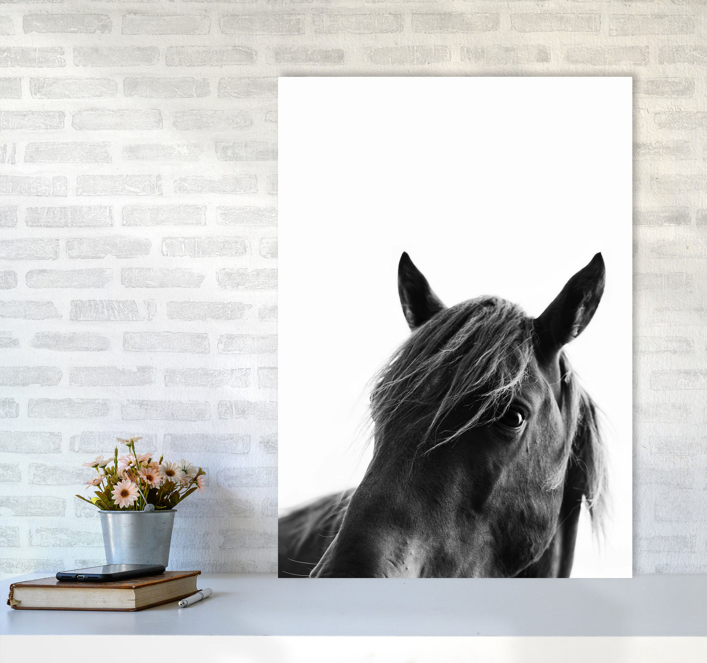 Black Beauty Photography Art Print by Kubistika A1 Black Frame