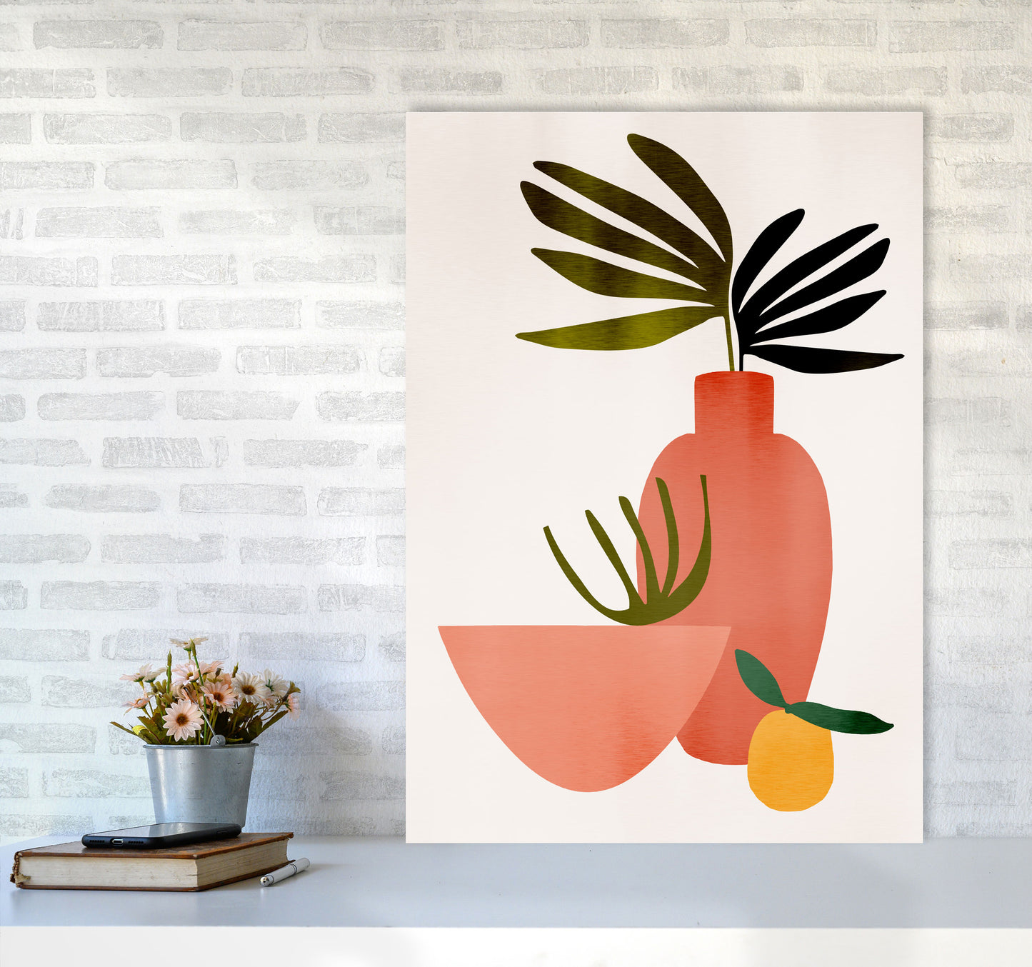 Juicy Lemon Art Print by Kubistika A1 Black Frame