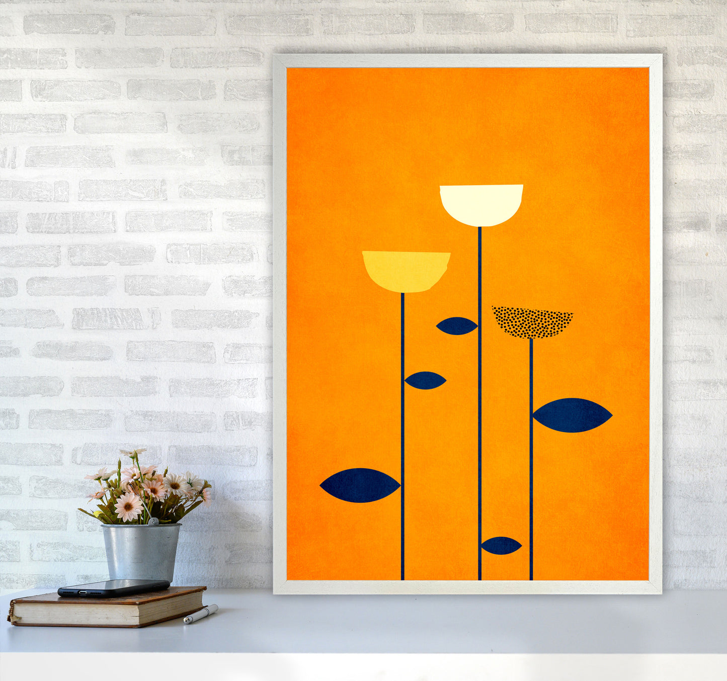 We are family Contemporary Art Print by Kubistika A1 Oak Frame