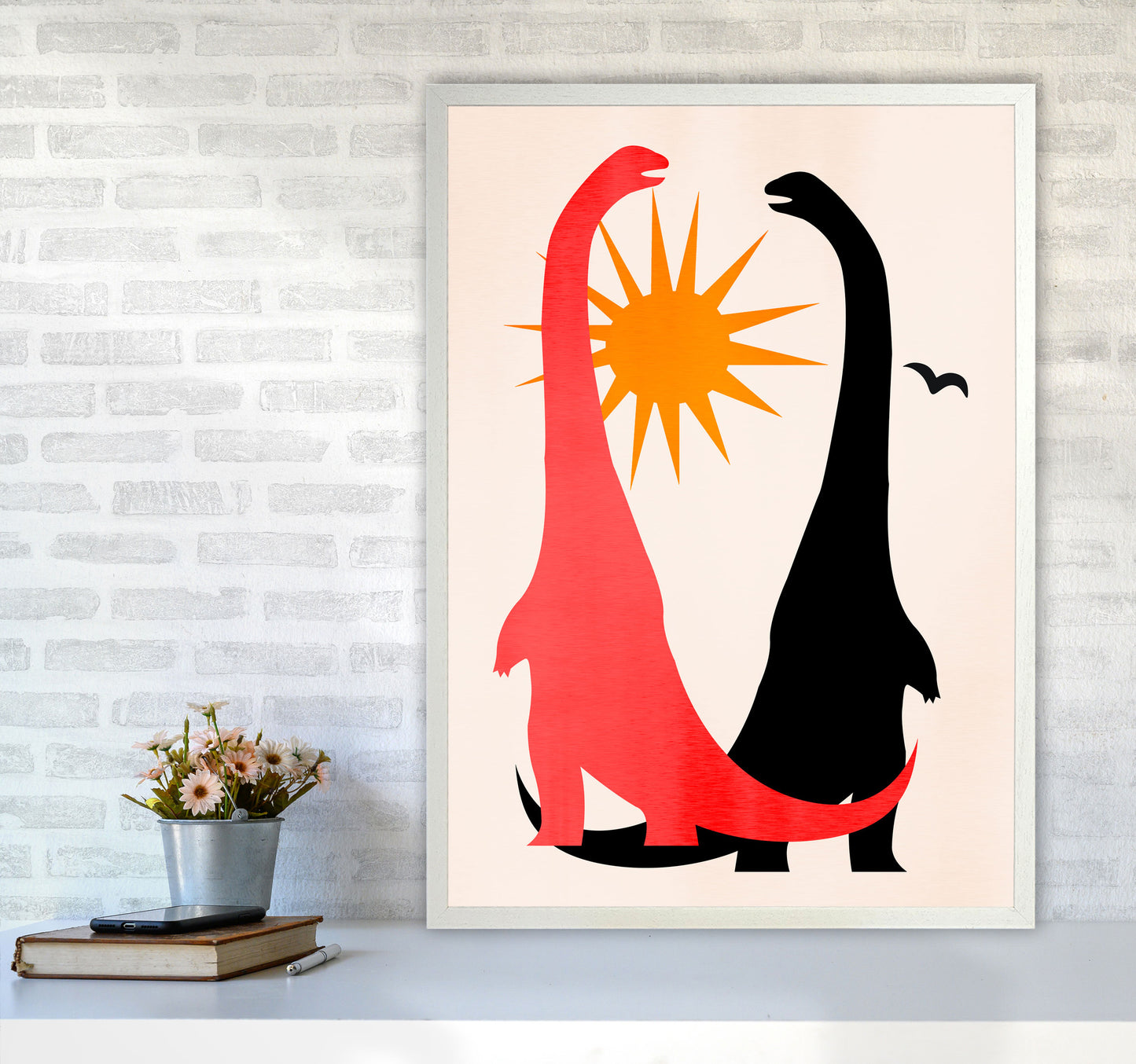 Good Old Days! Art Print by Kubistika A1 Oak Frame