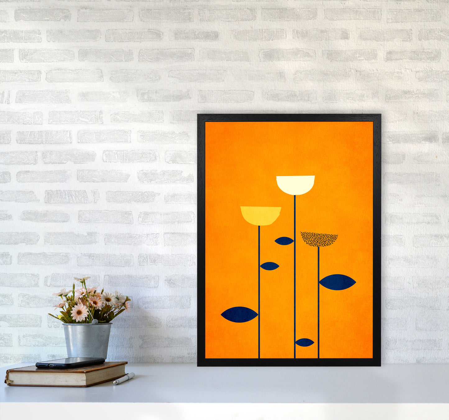 We are family Contemporary Art Print by Kubistika A2 White Frame
