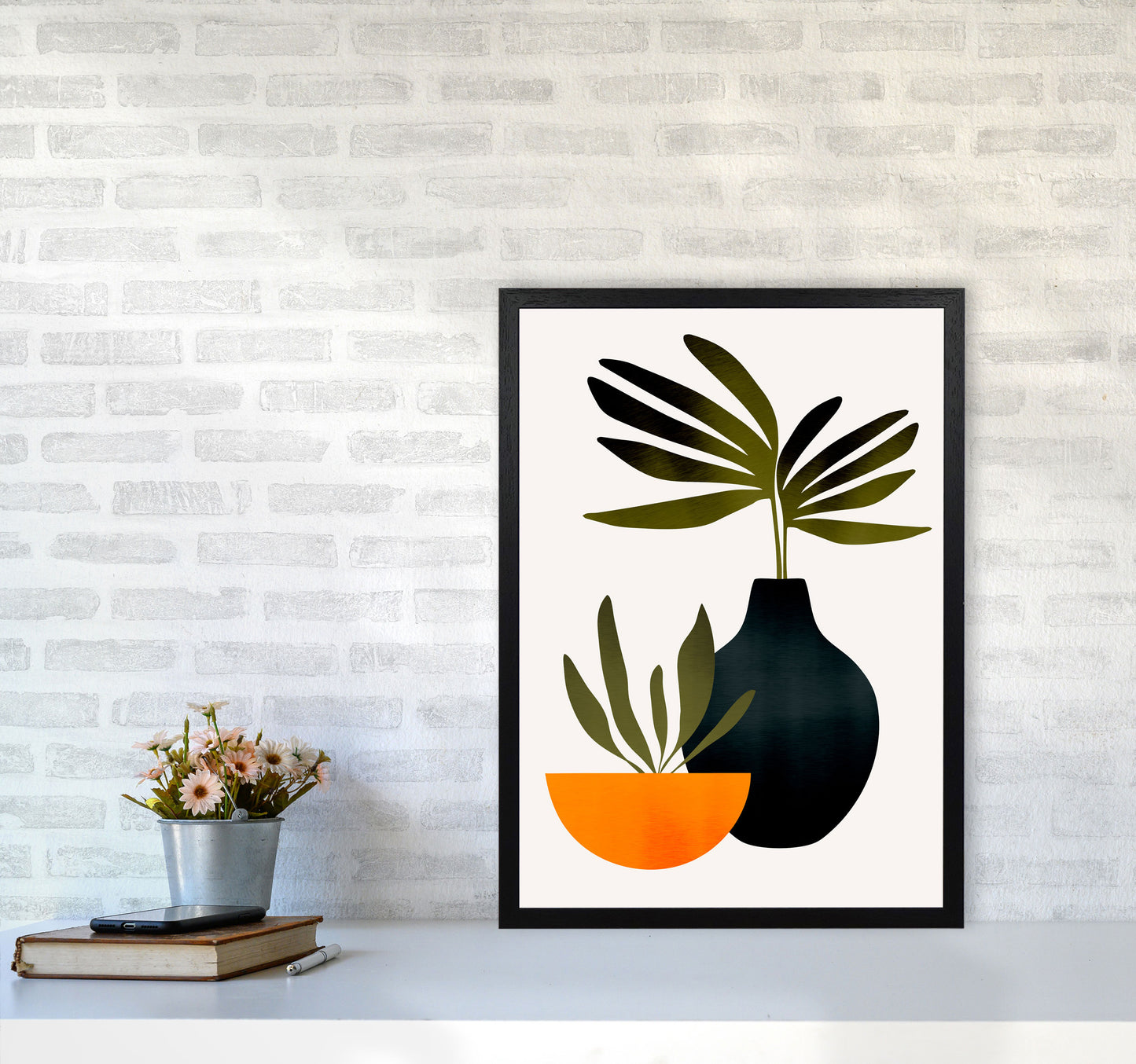 Scandinavian Stilllife 1 Art Print by Kubistika A2 White Frame