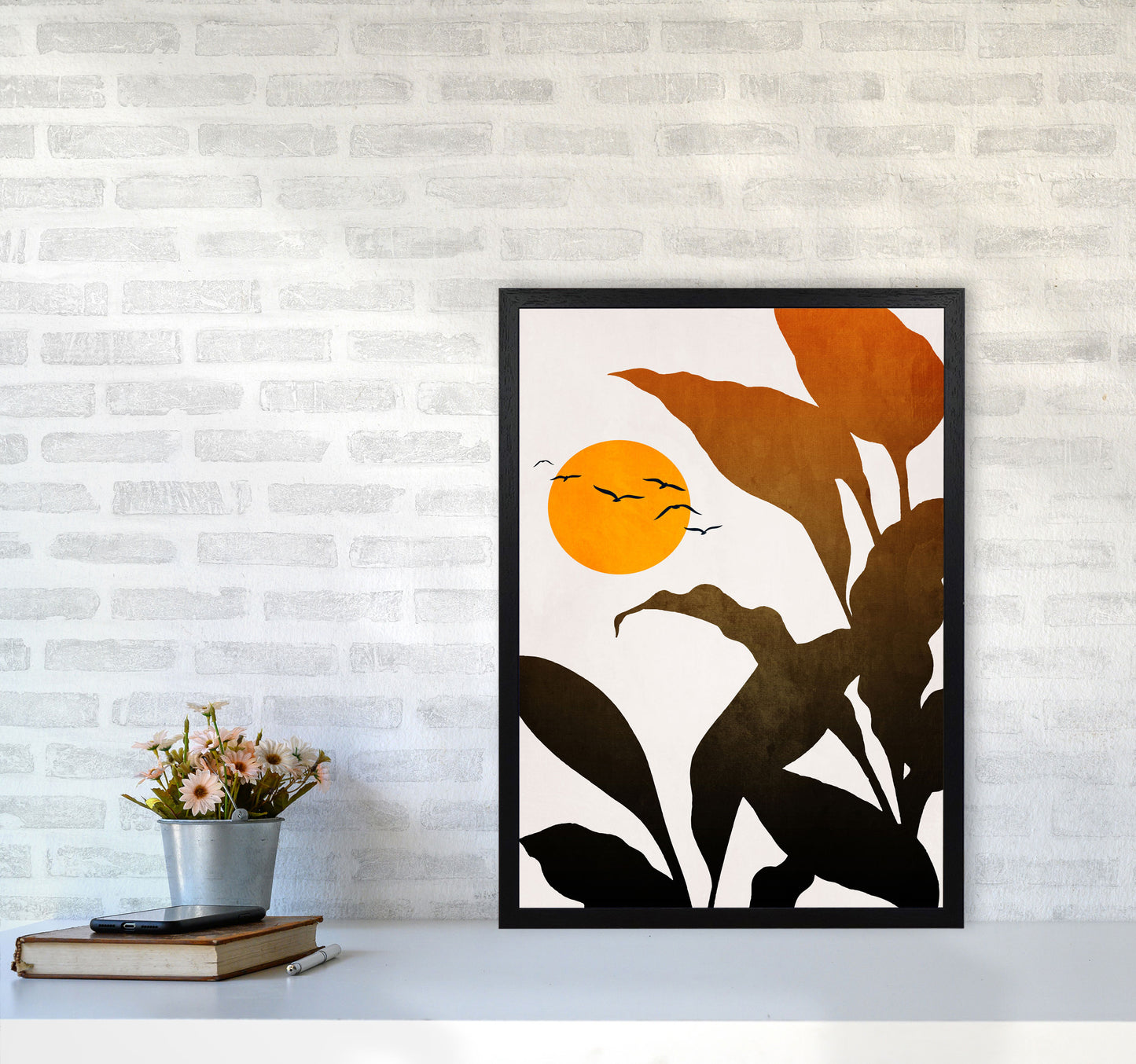 Mystic River Art Print by Kubistika A2 White Frame