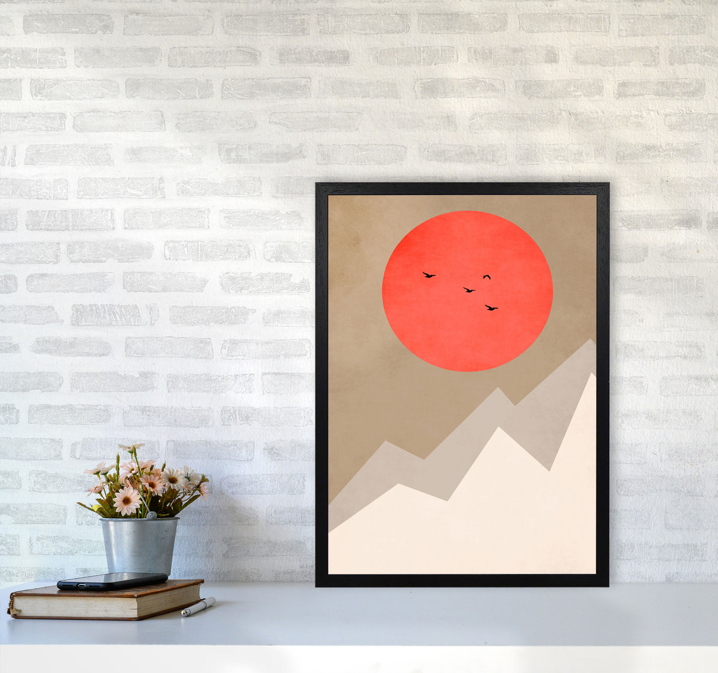Mont Blanc Art Print by Kubistika A2 White Frame