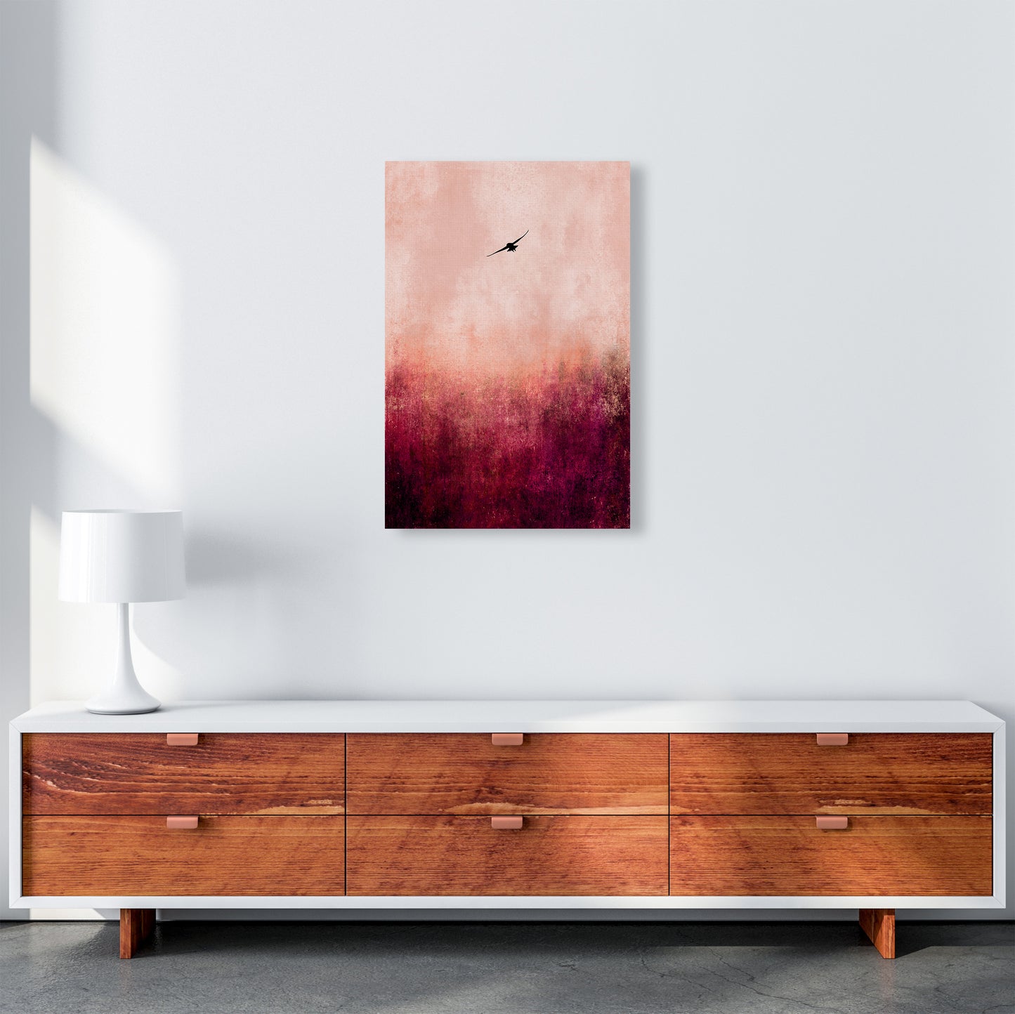 Rise Like A Phoenix Contemporary Art Print by Kubistika A2 Canvas