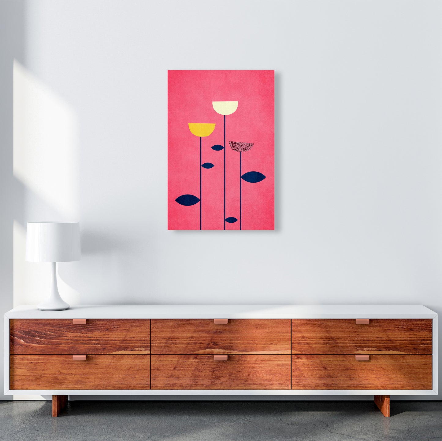 We Are Family - 3 Colourful Modern Art Print by Kubistika A2 Canvas