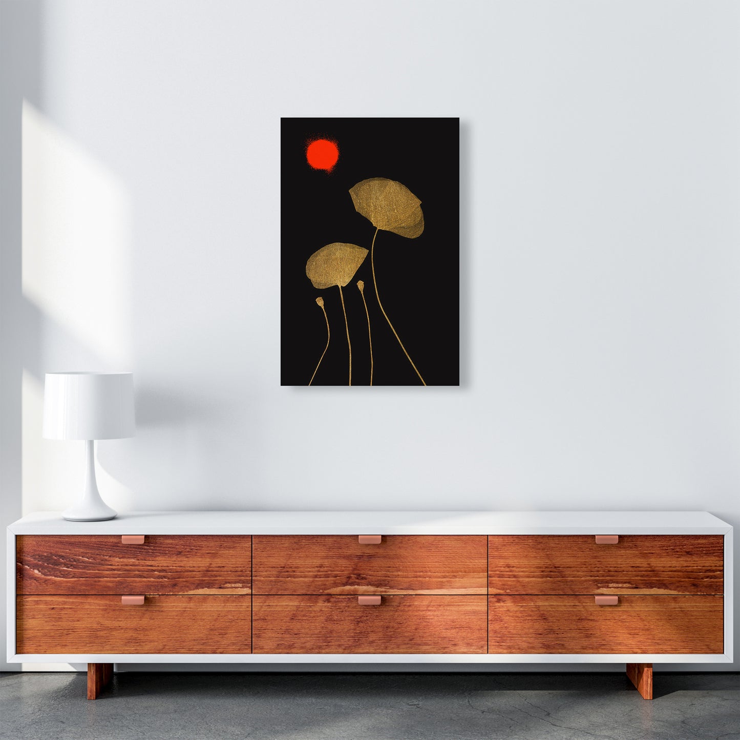 Moonshine Dancers Contemporary Art Print by Kubistika A2 Canvas