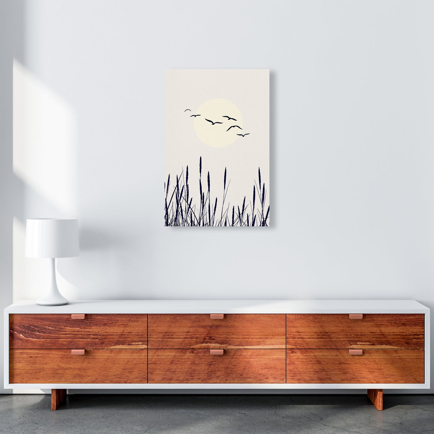 Shadows Of The Sun Contemporary Art Print by Kubistika A2 Canvas