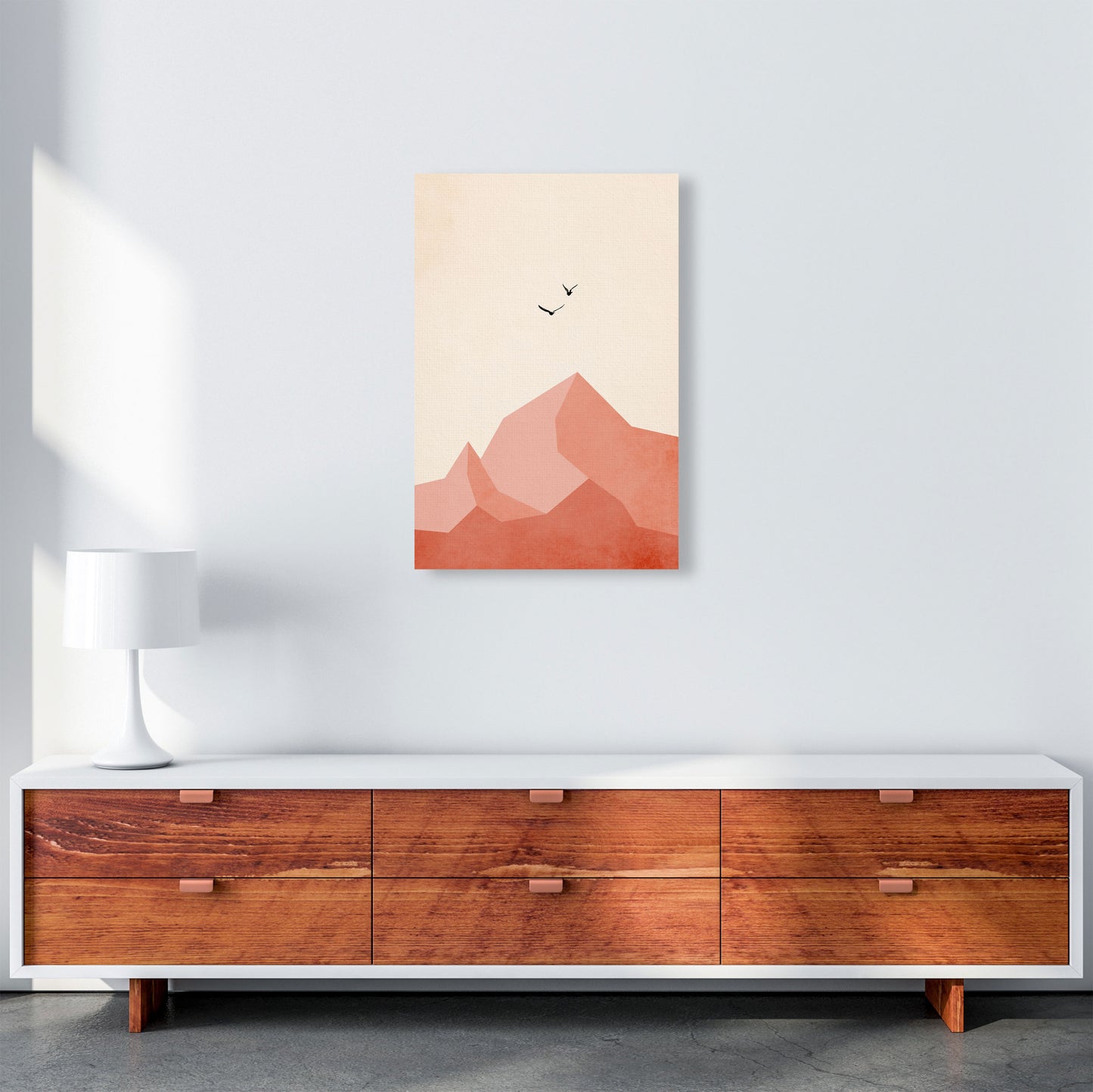 Zugspitze EINS Art Print by Kubistika A2 Canvas