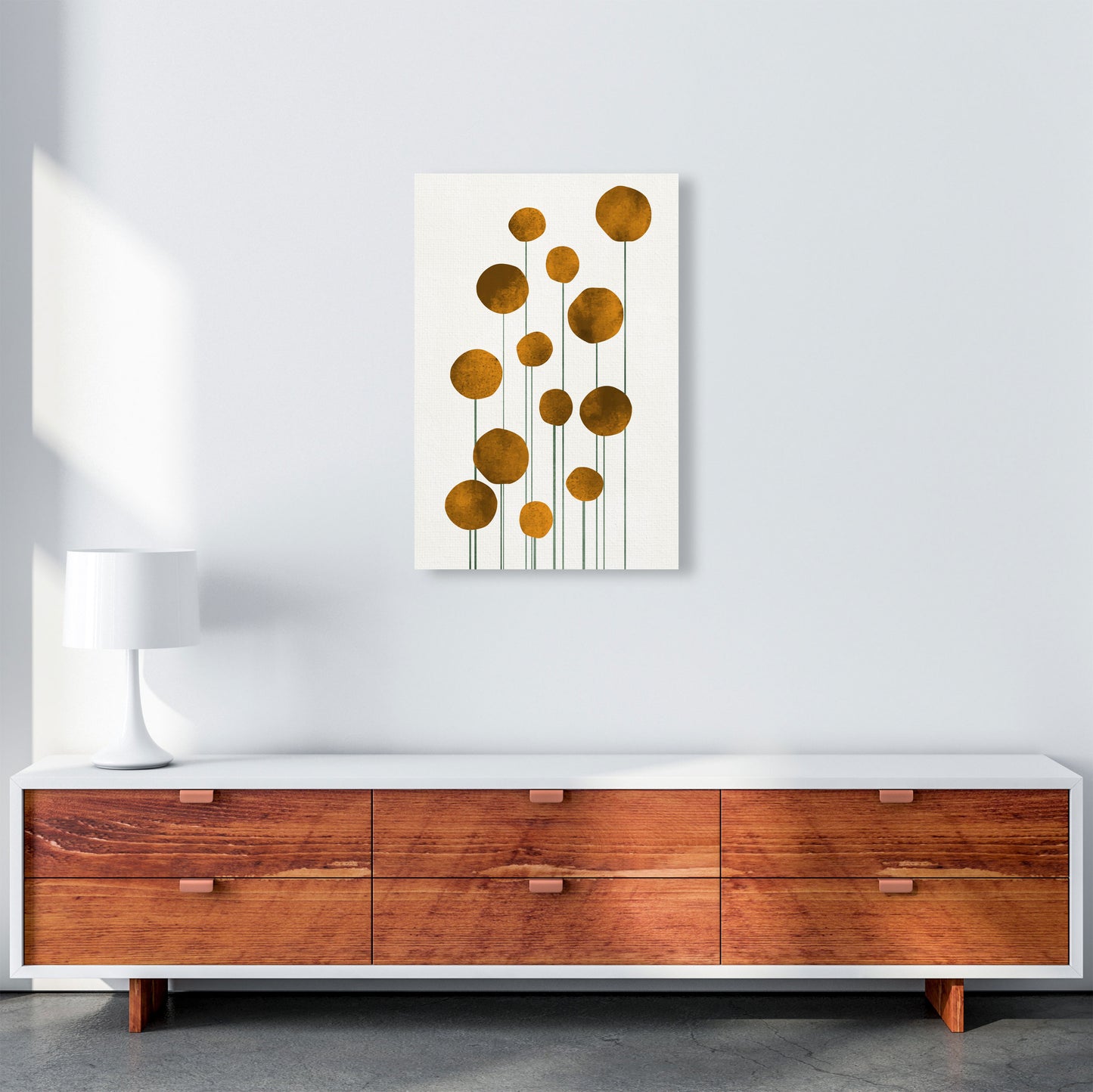 Waterflowers No.3 Art Print by Kubistika A2 Canvas