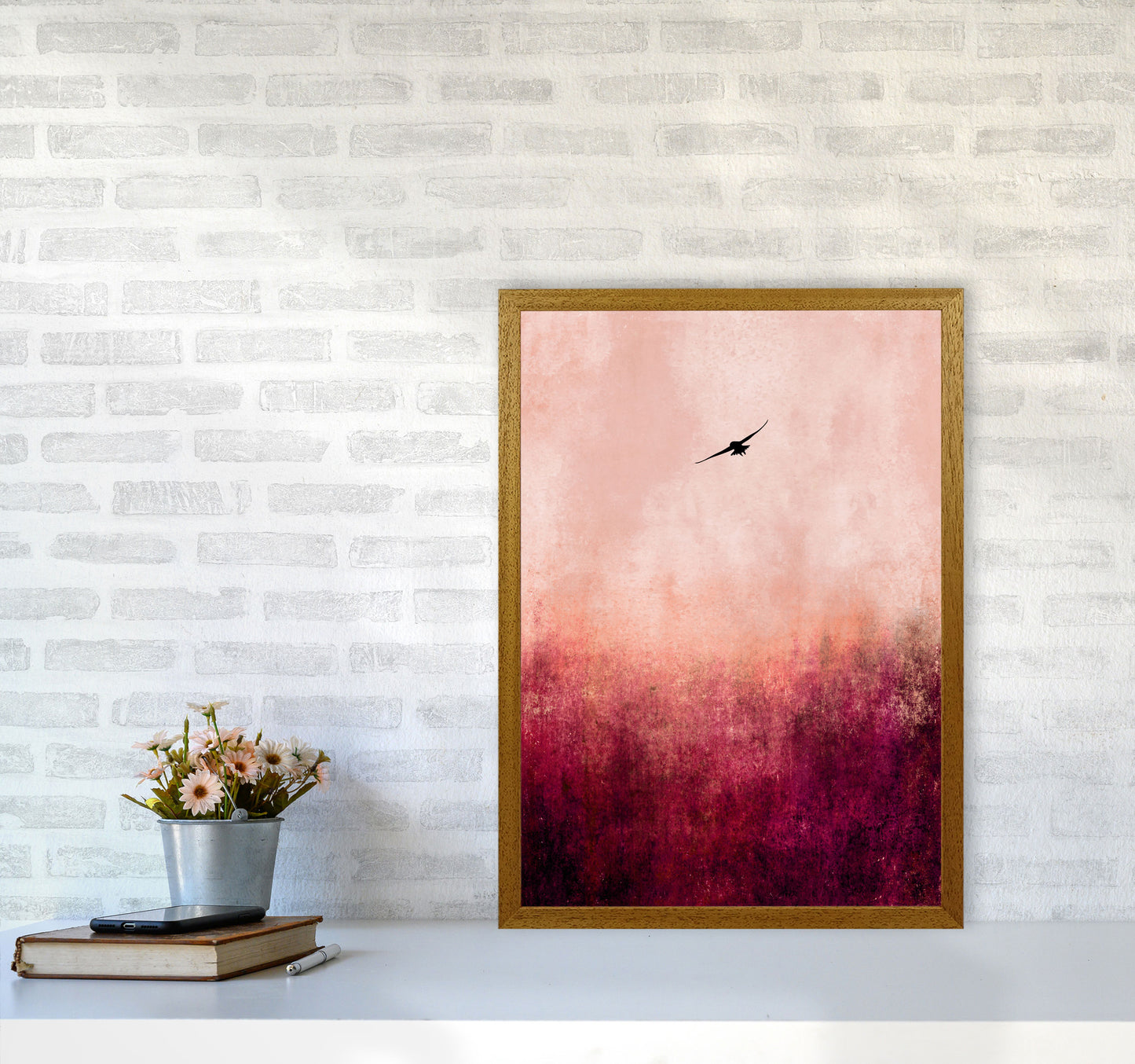 Rise Like A Phoenix Contemporary Art Print by Kubistika A2 Print Only
