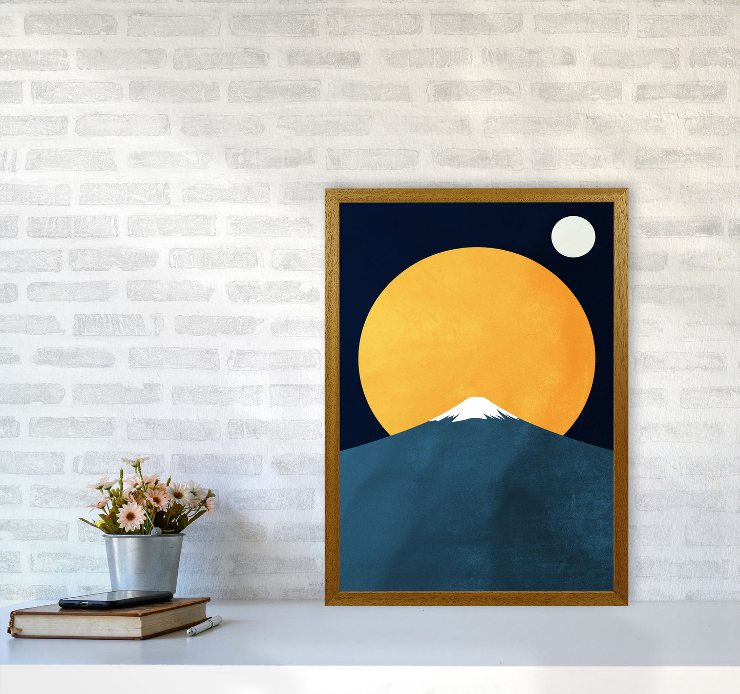Himalaya Contemporary Art Print by Kubistika A2 Print Only