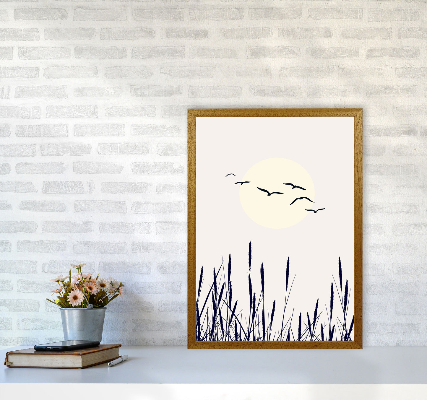 Shadows Of The Sun Contemporary Art Print by Kubistika A2 Print Only
