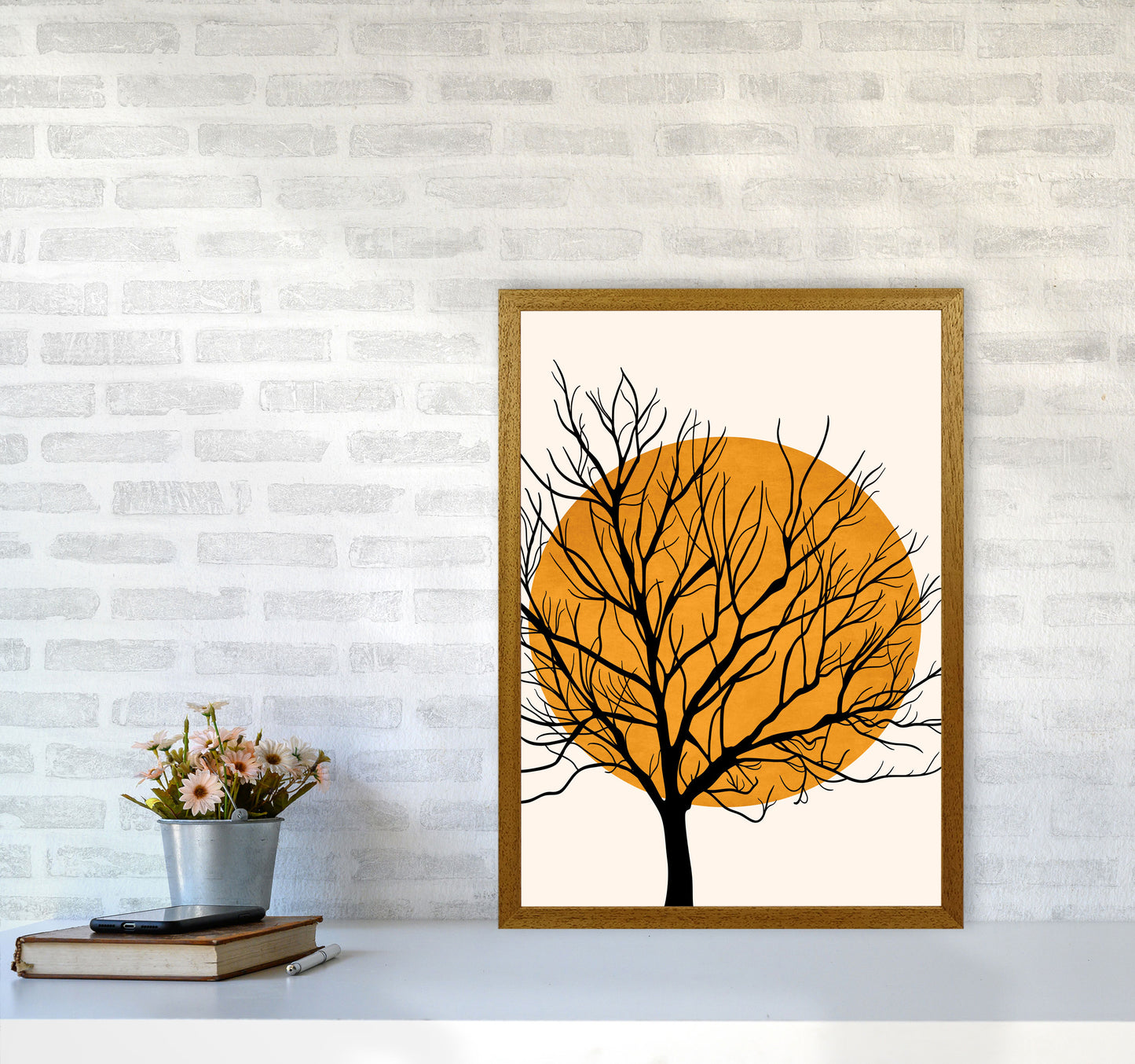Hiding Sun Art Print by Kubistika A2 Print Only
