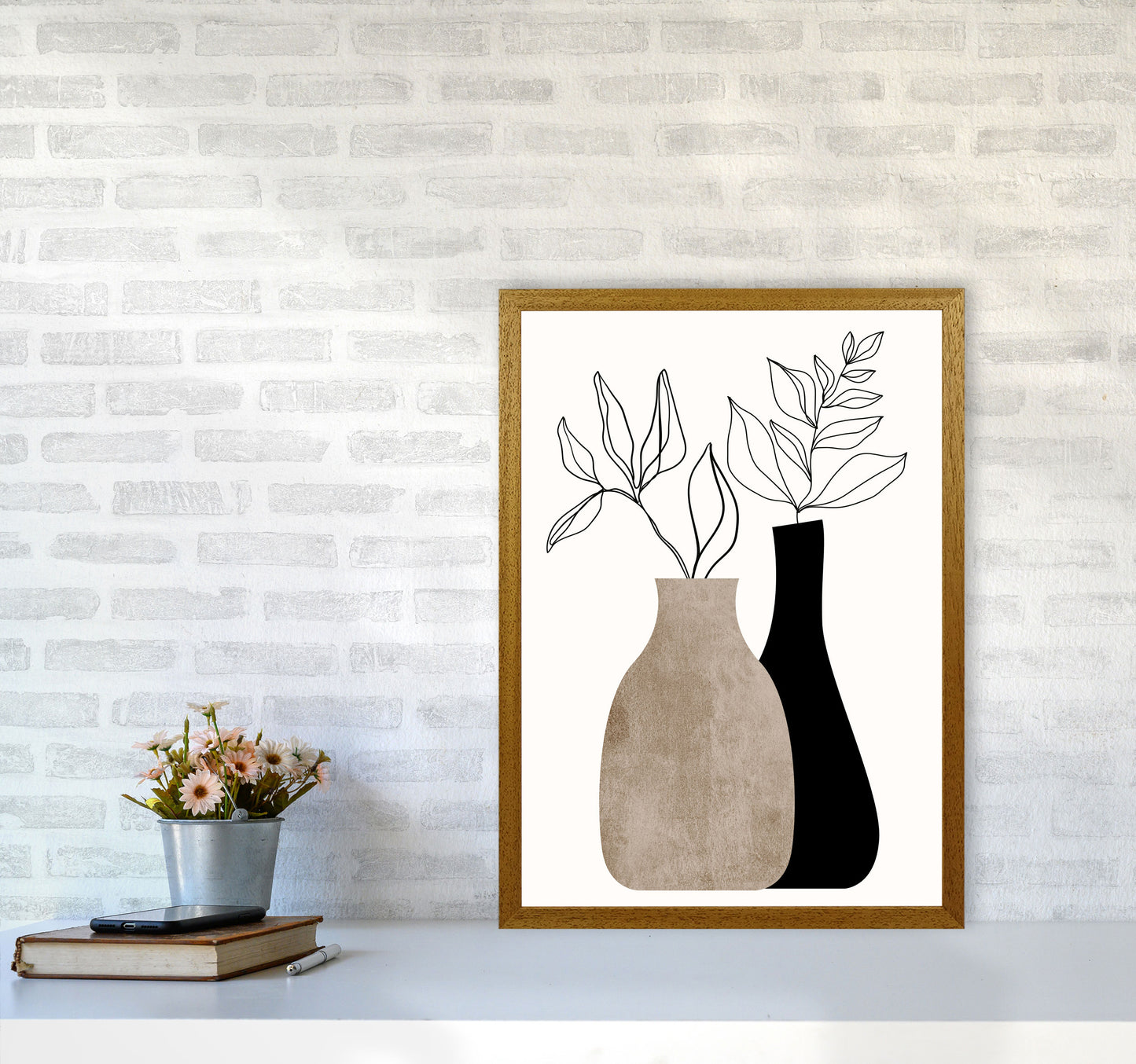 Gris En Gris Art Print by Kubistika A2 Print Only