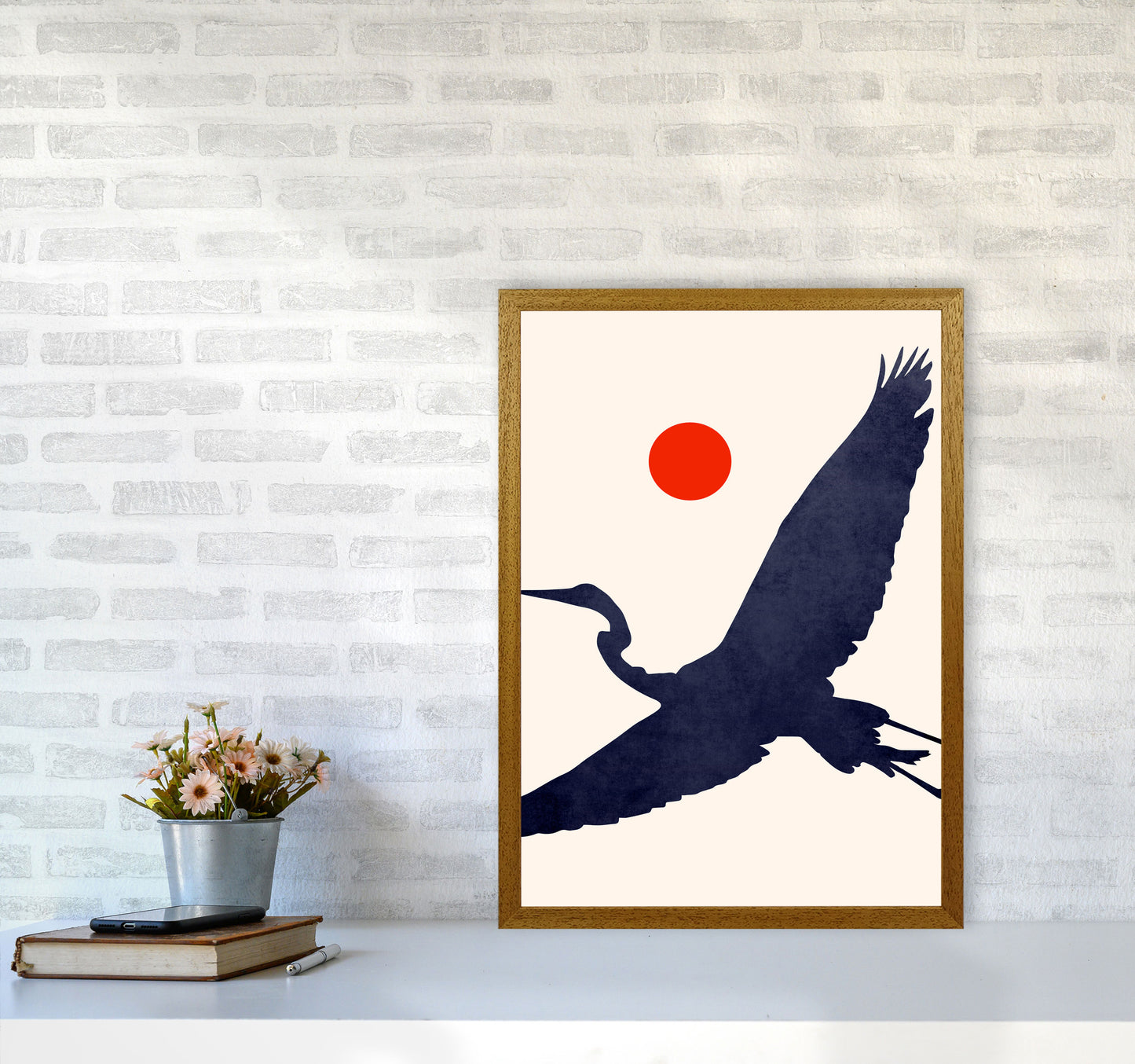 Crane Art Print by Kubistika A2 Print Only