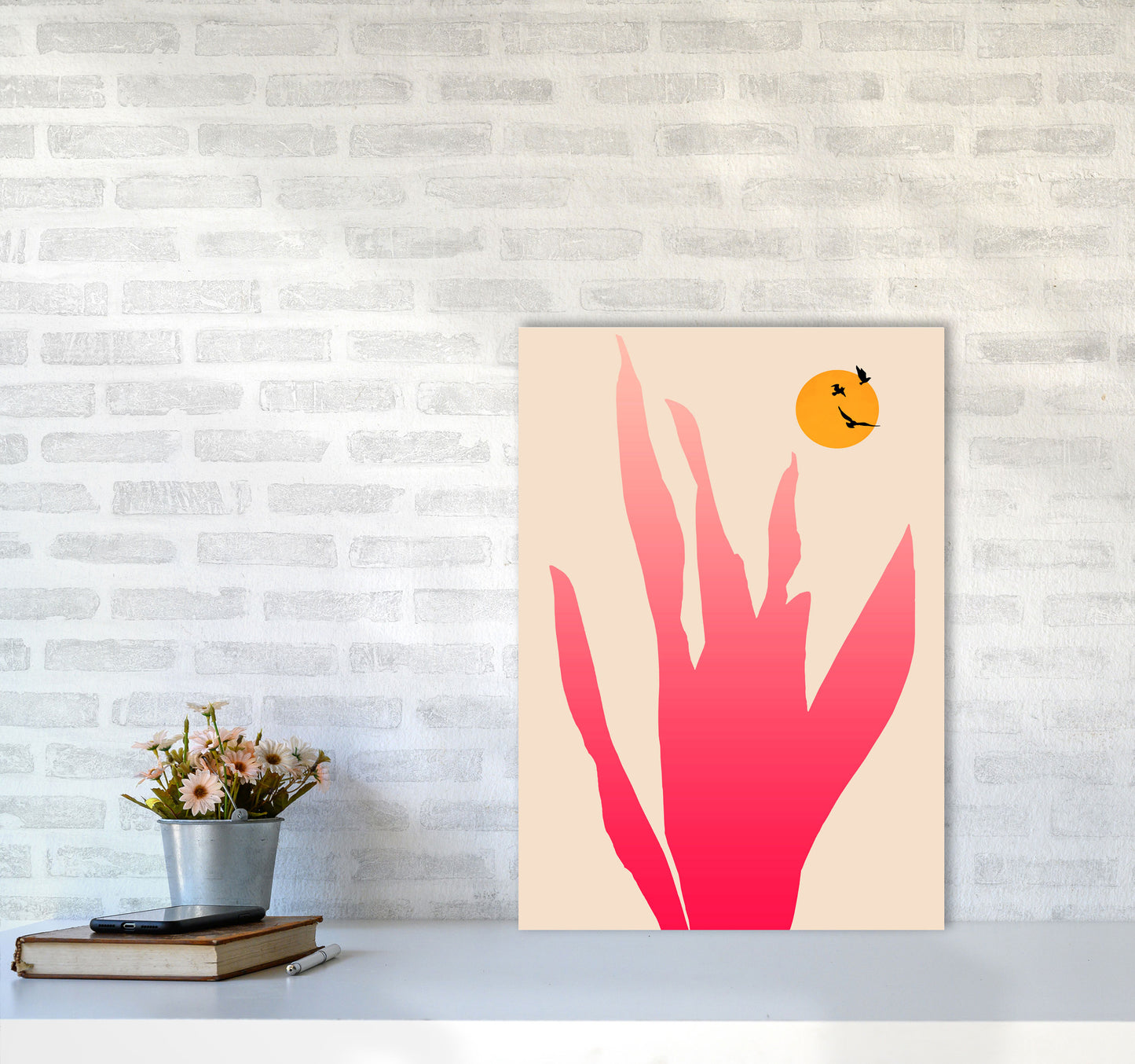 Strawberry Fields Forever Art Print by Kubistika A2 Black Frame