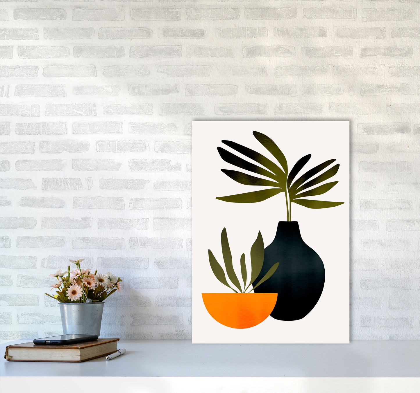 Scandinavian Stilllife 1 Art Print by Kubistika A2 Black Frame