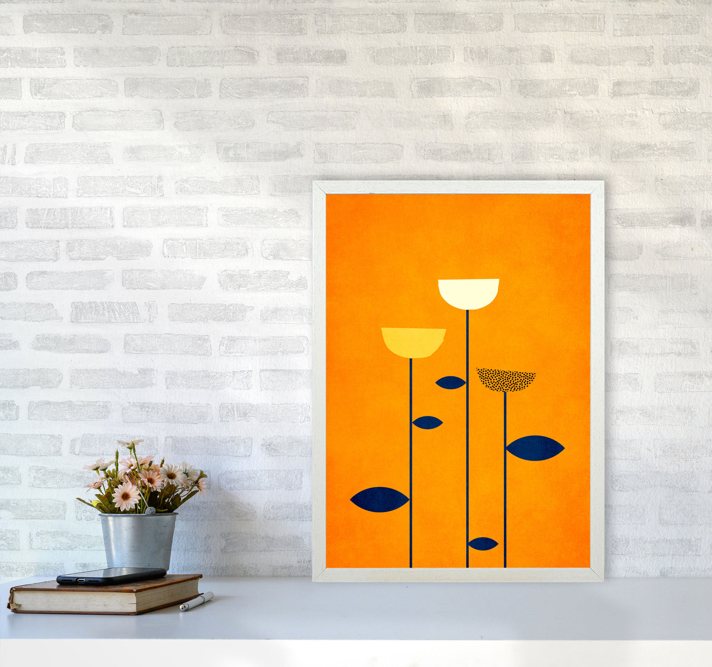 We are family Contemporary Art Print by Kubistika A2 Oak Frame
